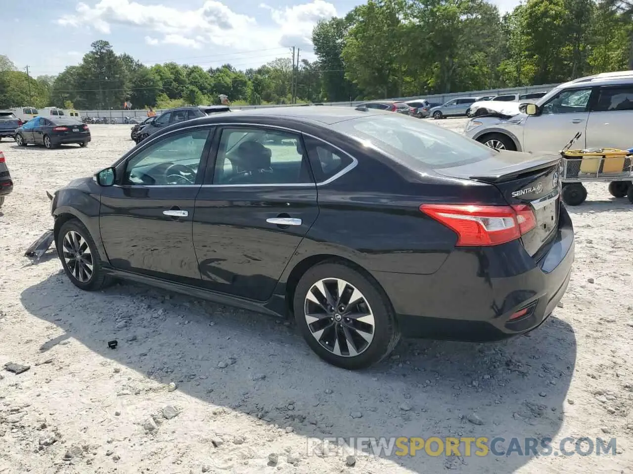 2 Photograph of a damaged car 3N1AB7AP8KY217326 NISSAN SENTRA 2019