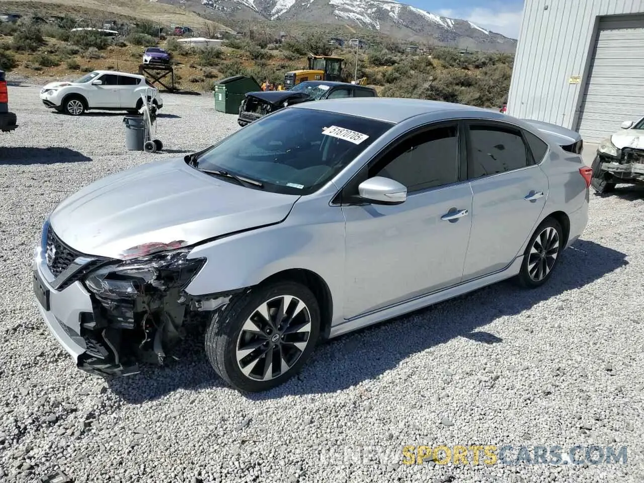 1 Photograph of a damaged car 3N1AB7AP8KY218945 NISSAN SENTRA 2019
