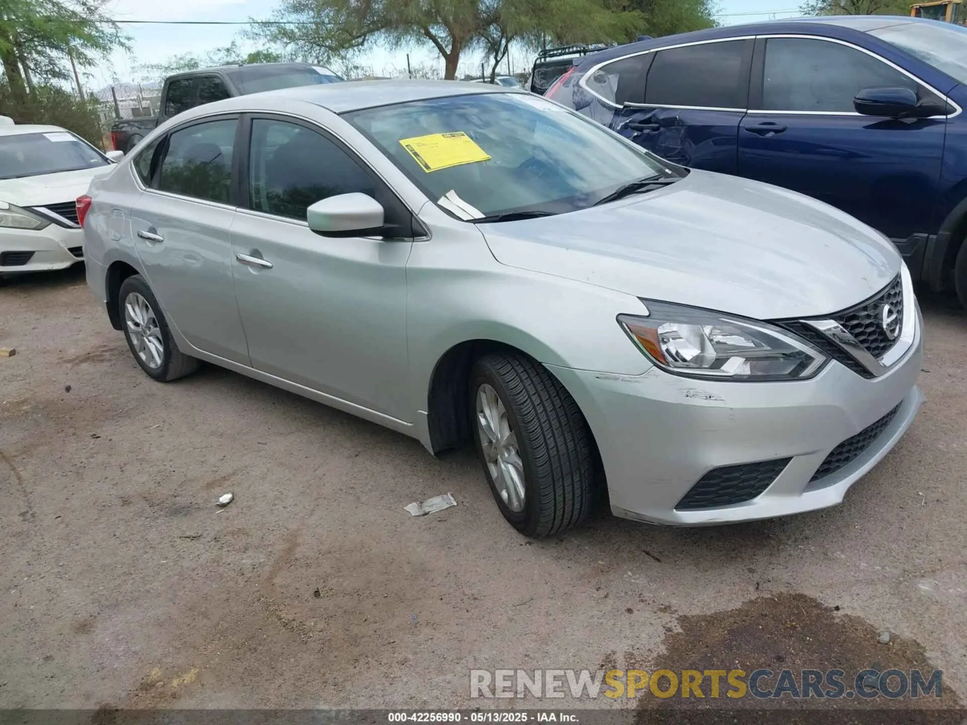 1 Photograph of a damaged car 3N1AB7AP8KY222879 NISSAN SENTRA 2019