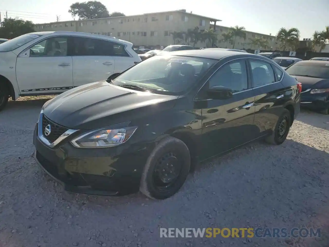 1 Photograph of a damaged car 3N1AB7AP8KY233784 NISSAN SENTRA 2019