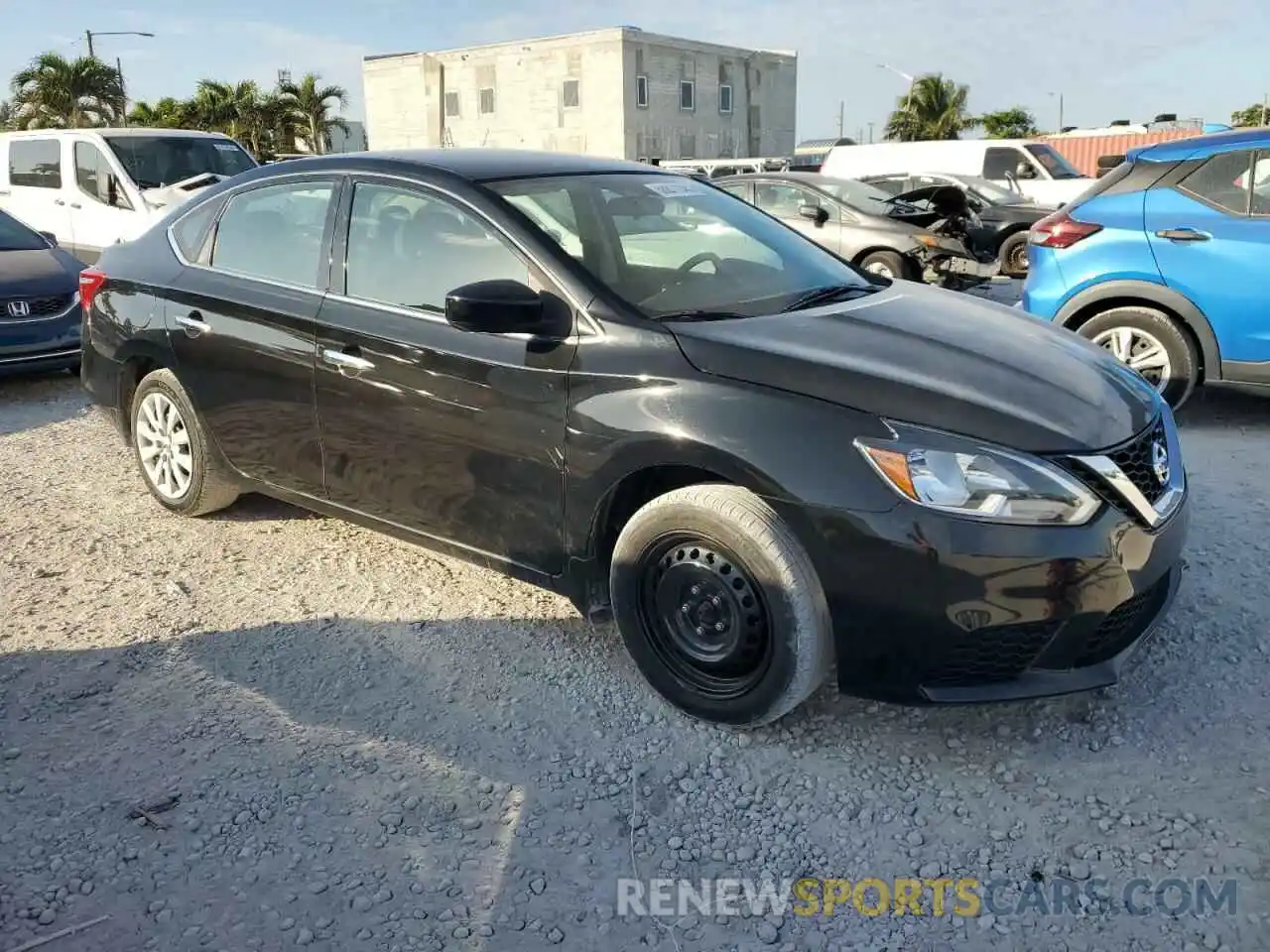 4 Photograph of a damaged car 3N1AB7AP8KY233784 NISSAN SENTRA 2019