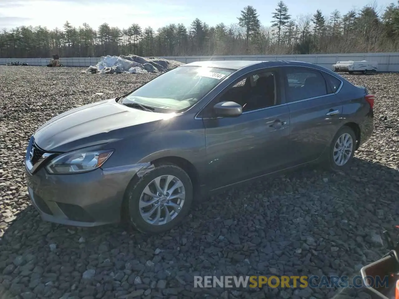 1 Photograph of a damaged car 3N1AB7AP8KY239469 NISSAN SENTRA 2019