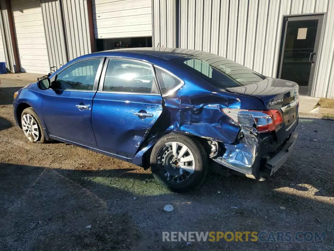 2 Photograph of a damaged car 3N1AB7AP8KY250536 NISSAN SENTRA 2019
