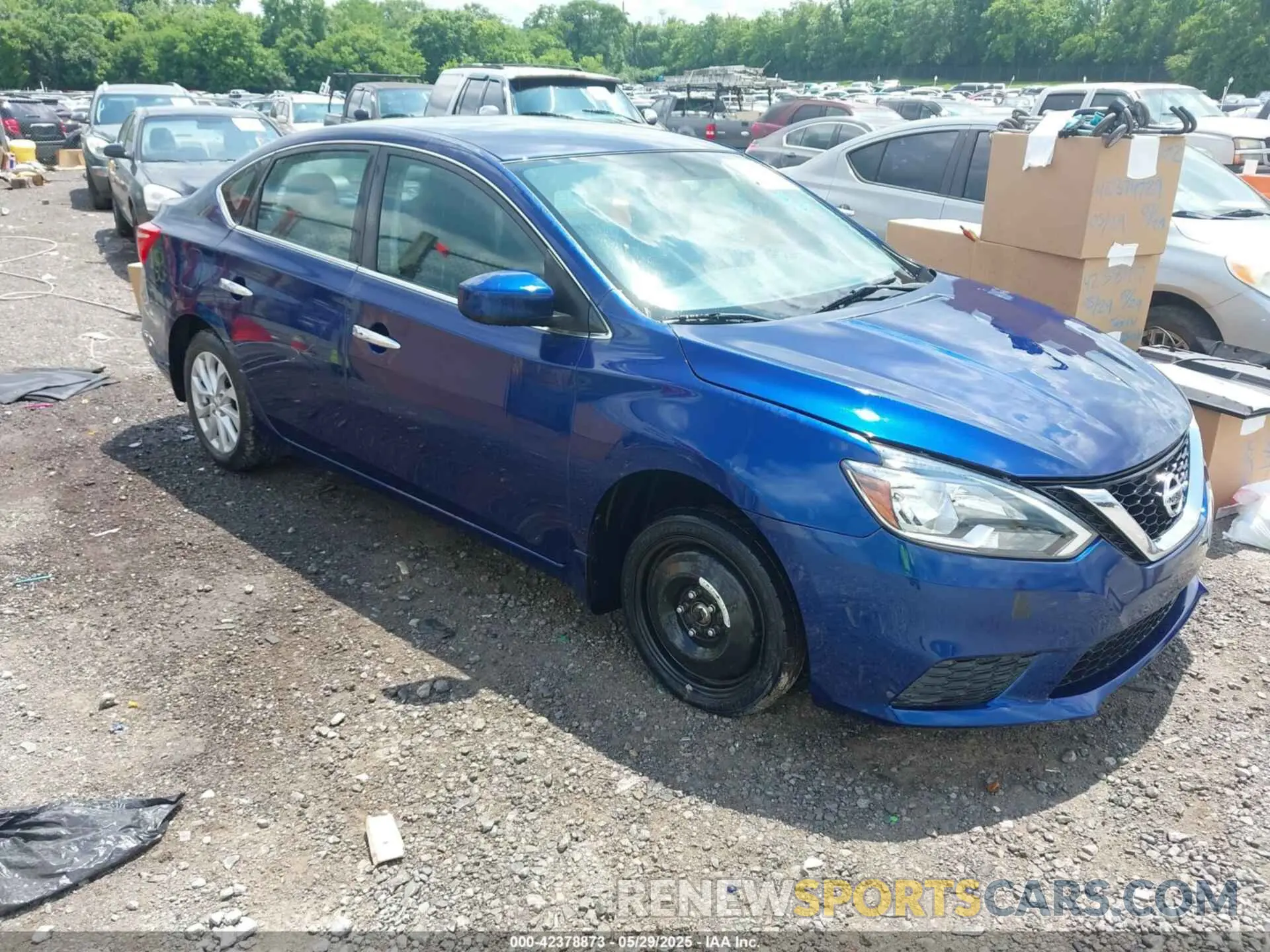 1 Photograph of a damaged car 3N1AB7AP8KY256966 NISSAN SENTRA 2019