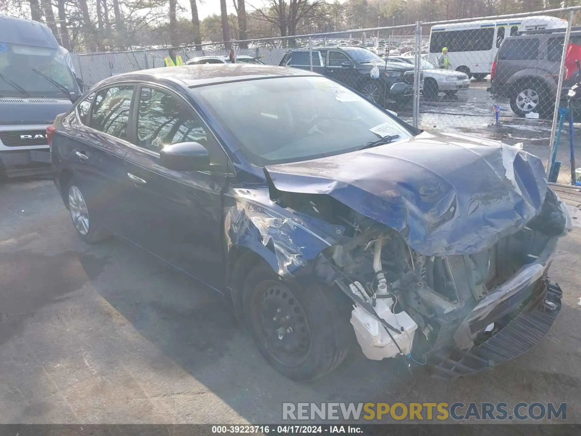 1 Photograph of a damaged car 3N1AB7AP8KY258720 NISSAN SENTRA 2019