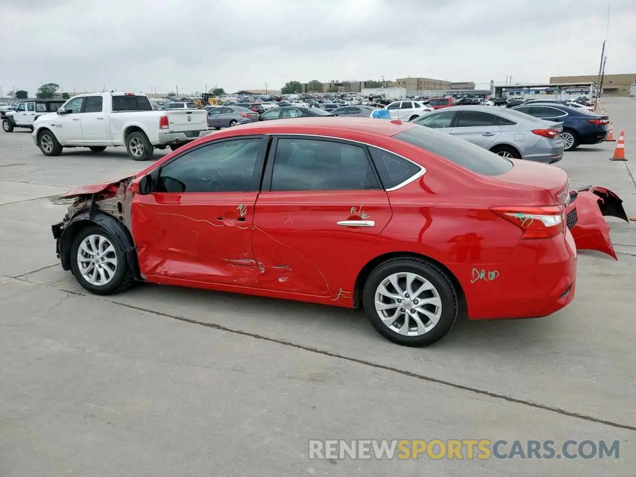 2 Photograph of a damaged car 3N1AB7AP8KY269751 NISSAN SENTRA 2019
