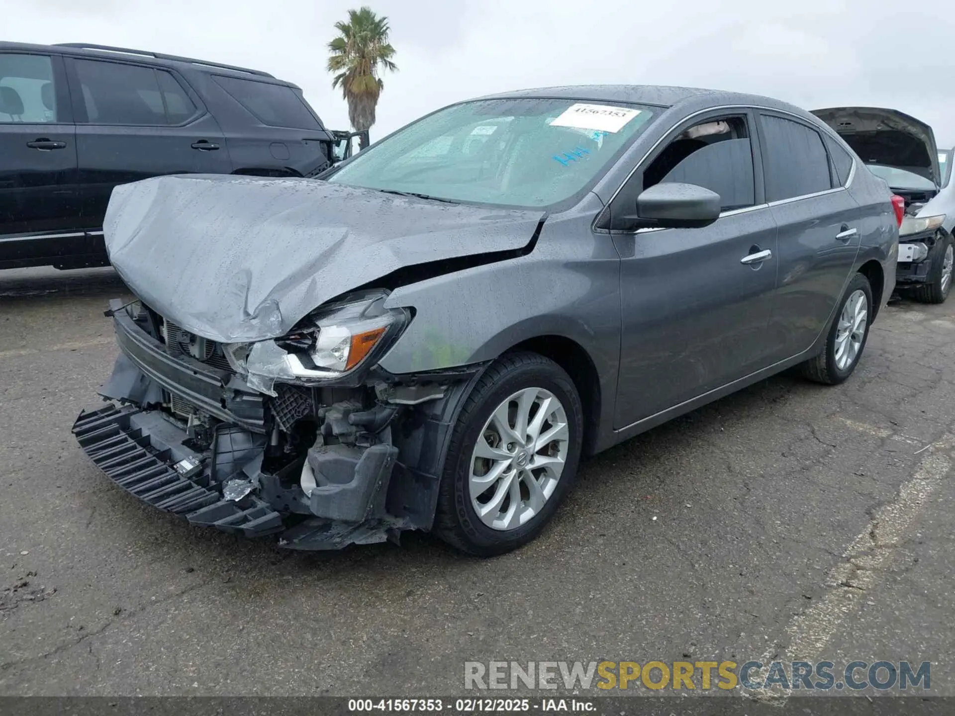 2 Photograph of a damaged car 3N1AB7AP8KY279972 NISSAN SENTRA 2019
