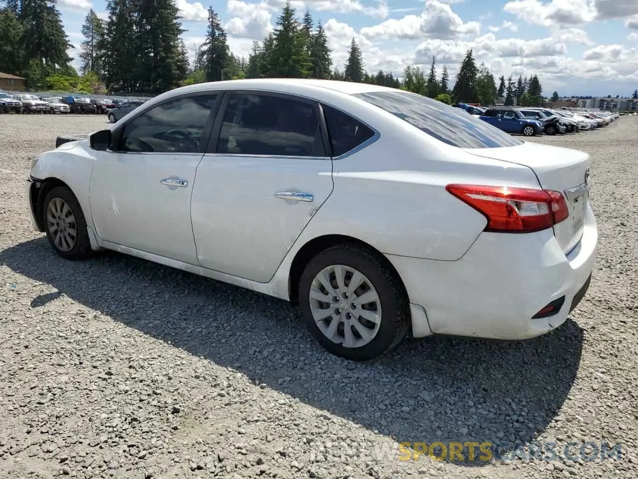 2 Photograph of a damaged car 3N1AB7AP8KY280314 NISSAN SENTRA 2019