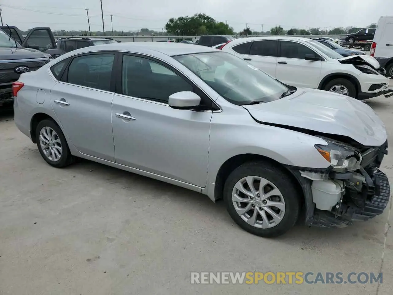 4 Photograph of a damaged car 3N1AB7AP8KY281270 NISSAN SENTRA 2019