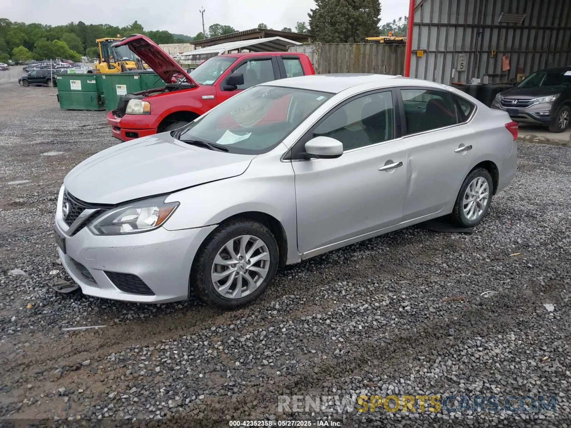 2 Photograph of a damaged car 3N1AB7AP8KY284265 NISSAN SENTRA 2019