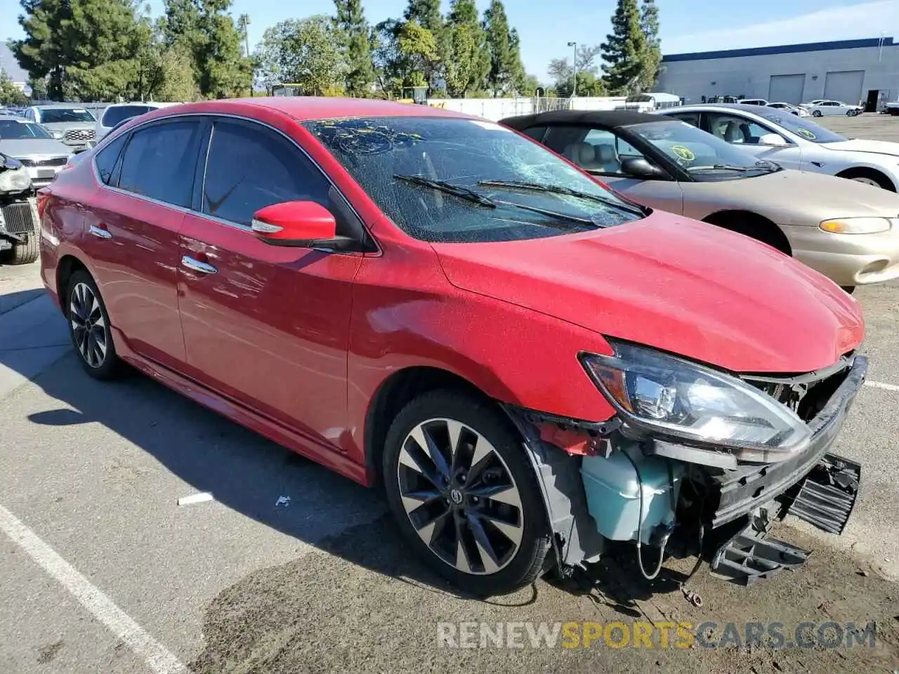 4 Photograph of a damaged car 3N1AB7AP8KY293046 NISSAN SENTRA 2019