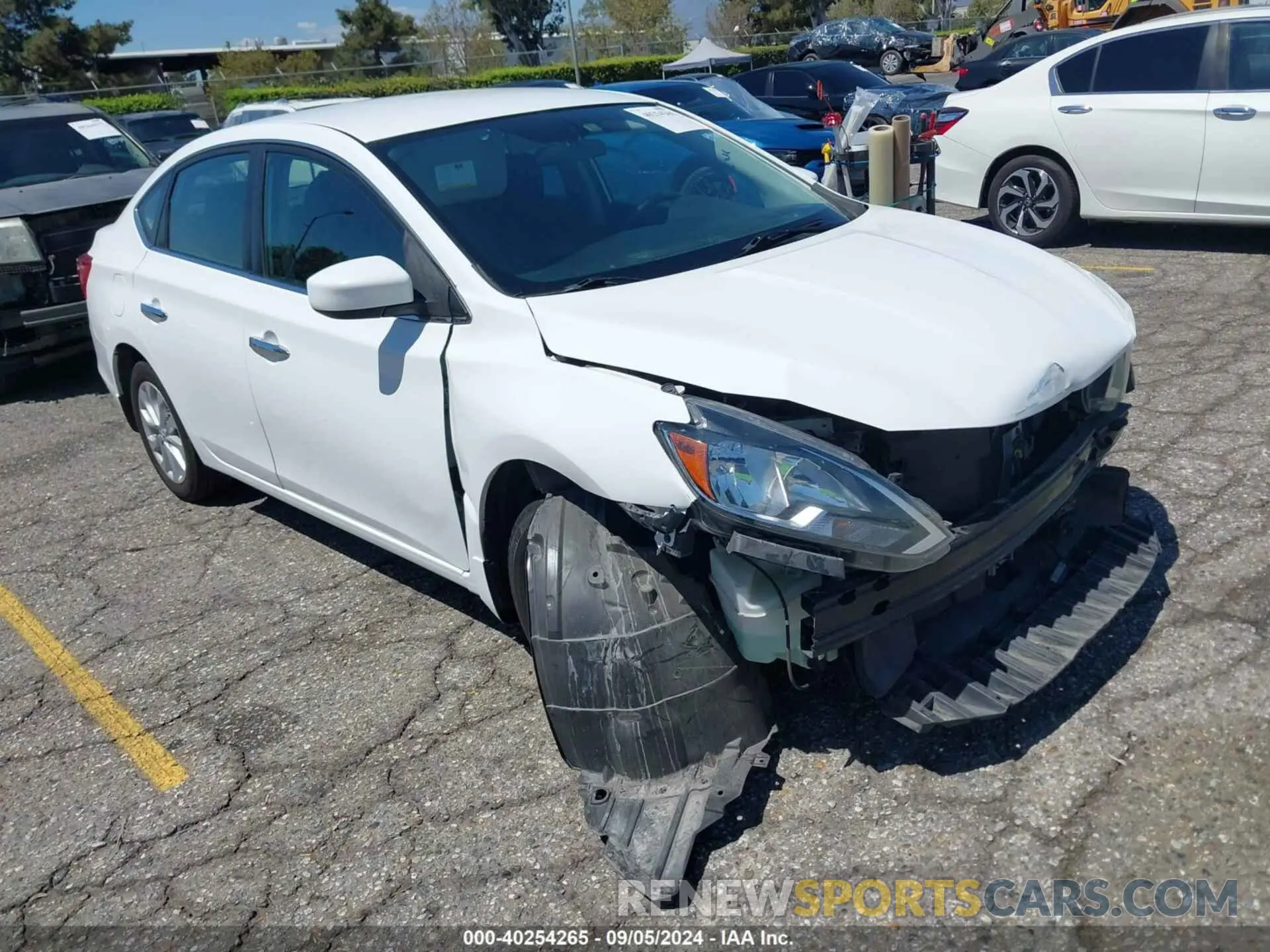 1 Photograph of a damaged car 3N1AB7AP8KY296528 NISSAN SENTRA 2019