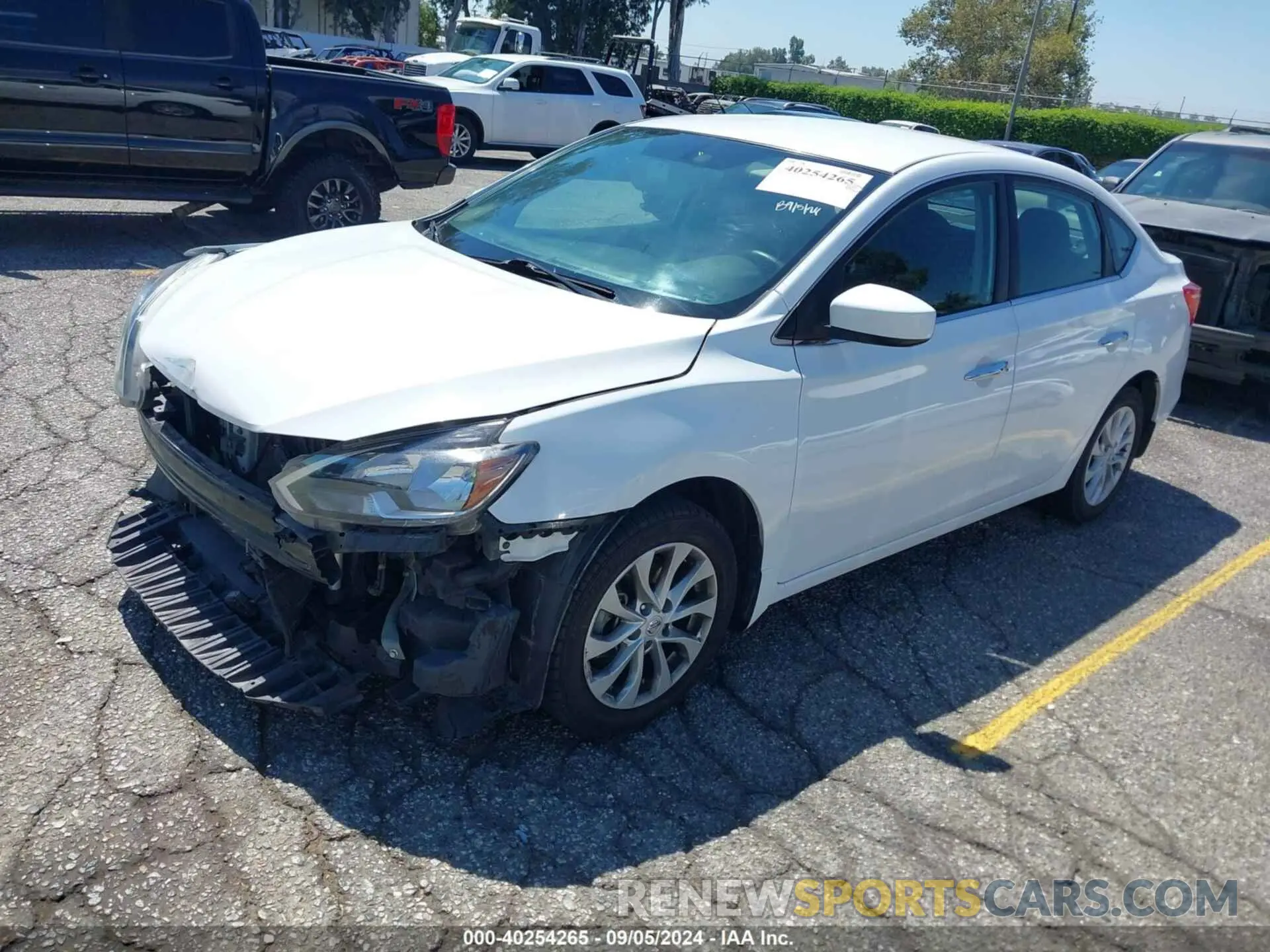 2 Photograph of a damaged car 3N1AB7AP8KY296528 NISSAN SENTRA 2019