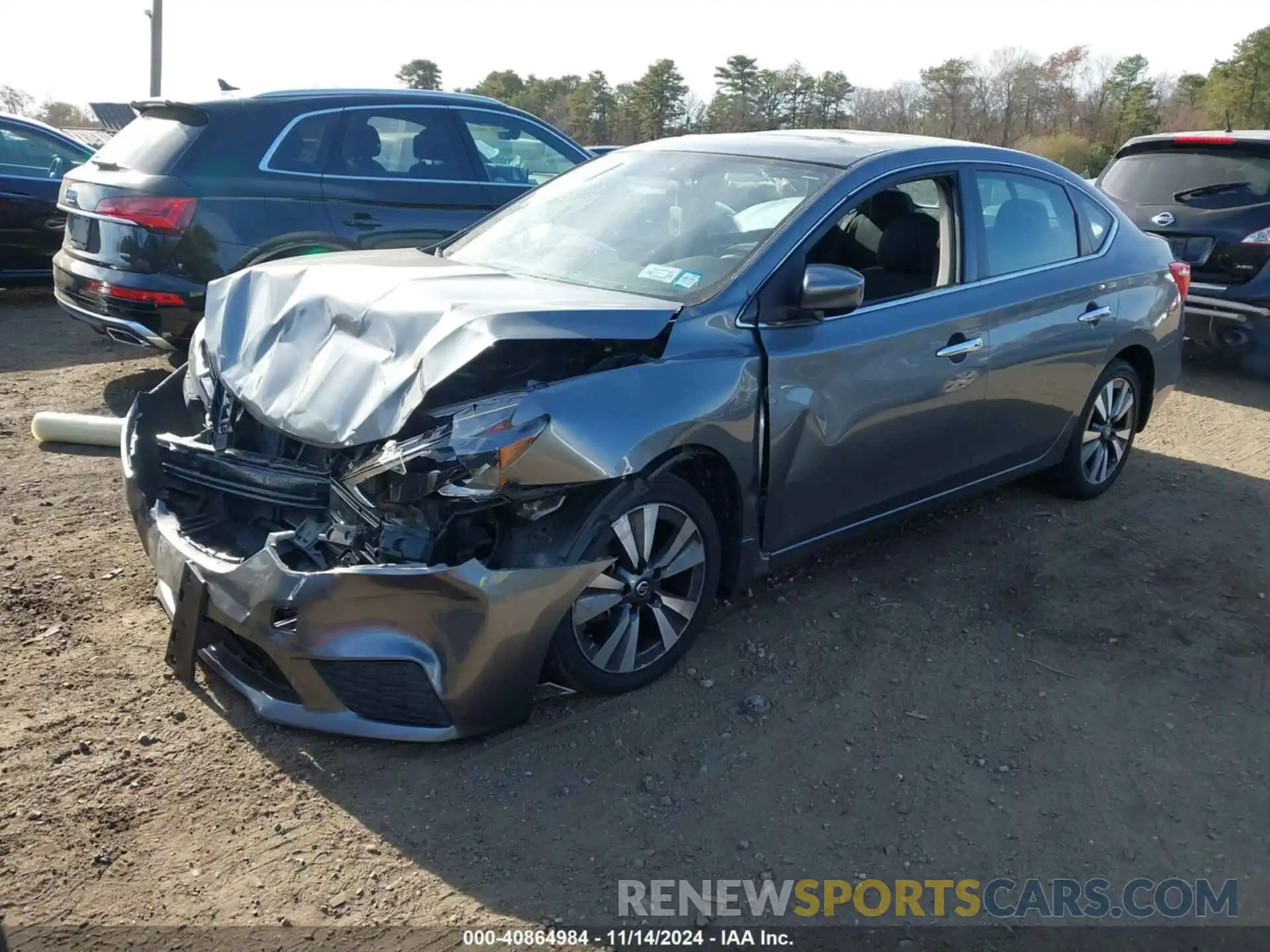 2 Photograph of a damaged car 3N1AB7AP8KY305910 NISSAN SENTRA 2019