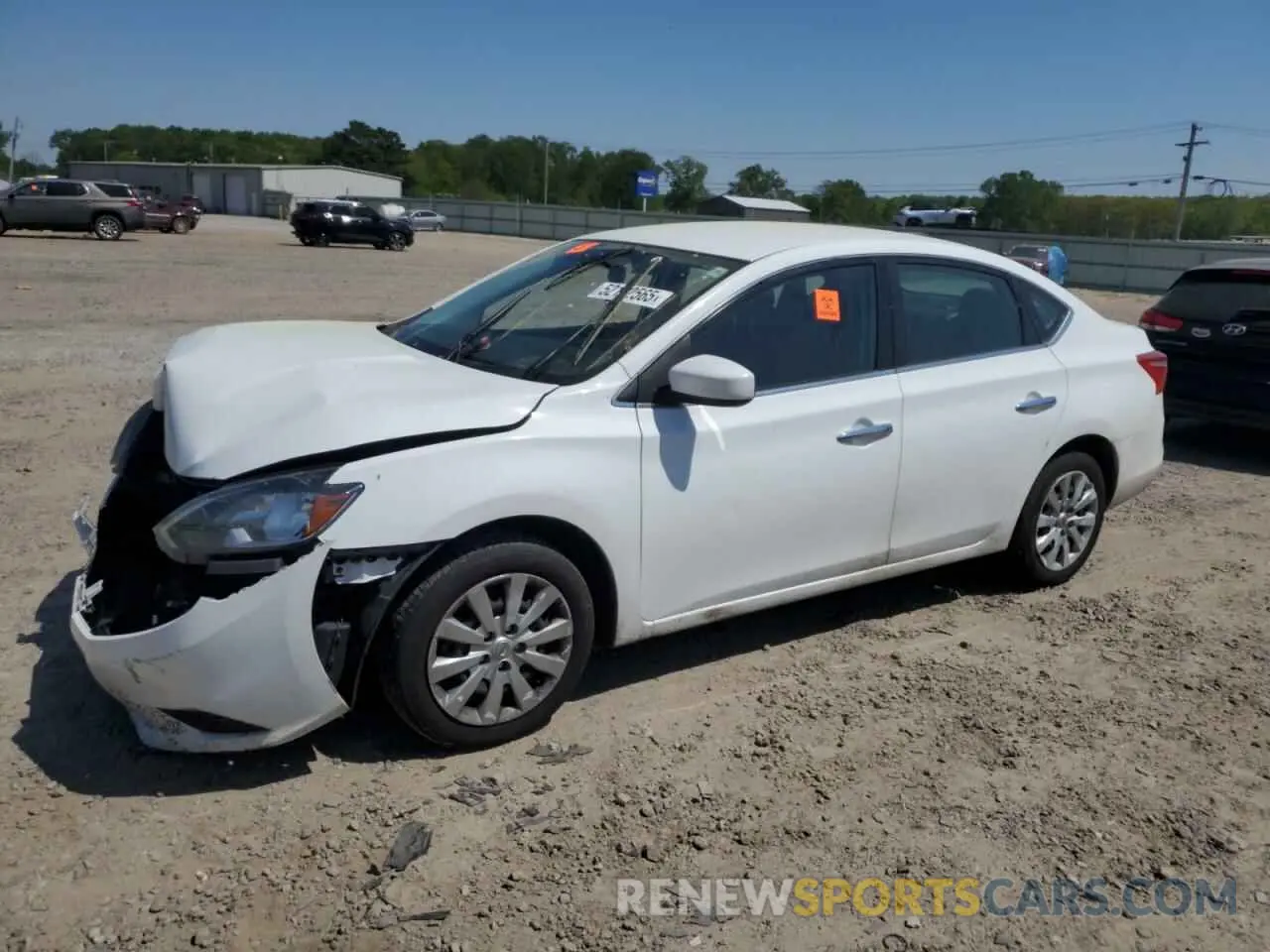 1 Photograph of a damaged car 3N1AB7AP8KY307625 NISSAN SENTRA 2019