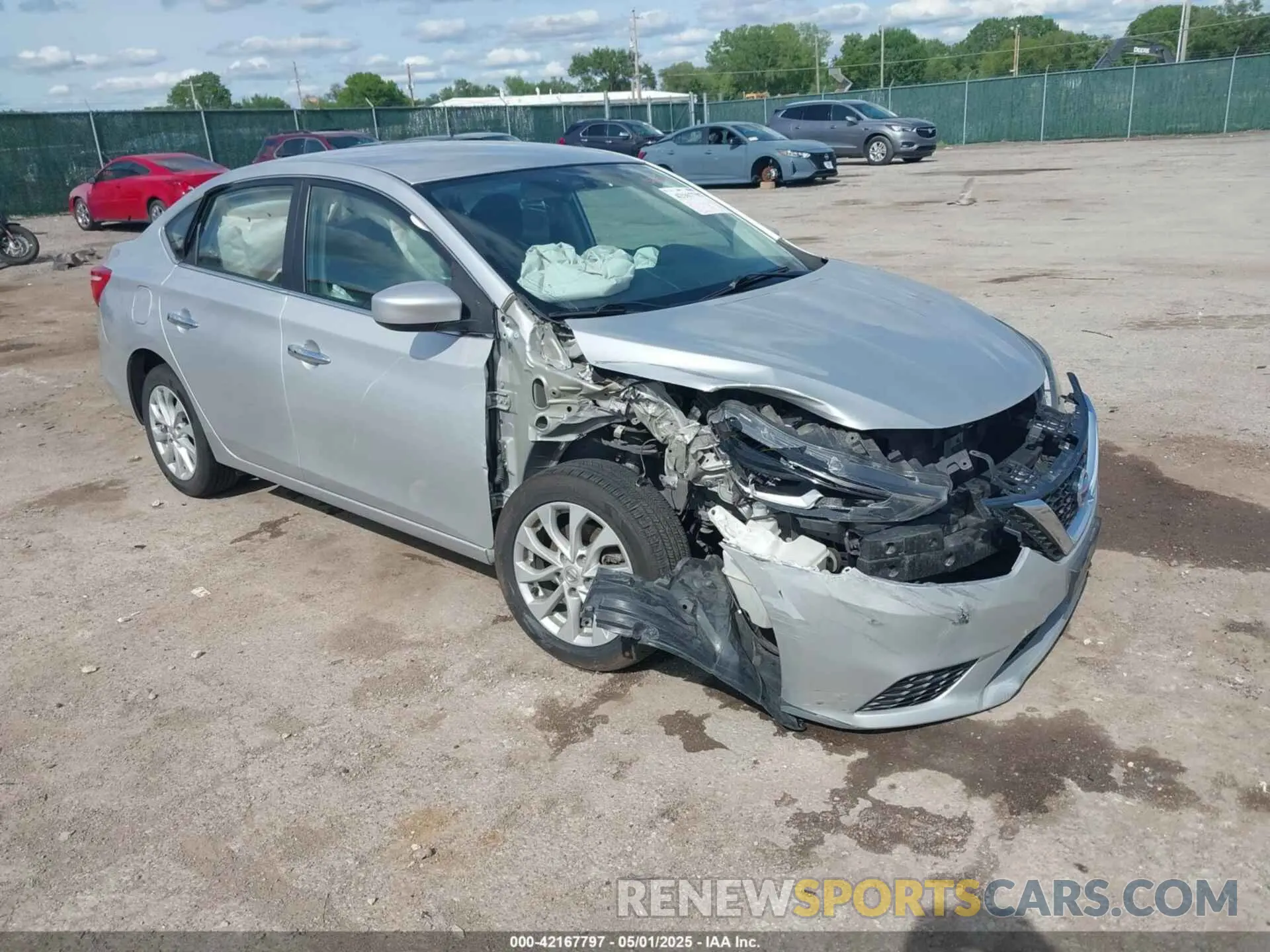 1 Photograph of a damaged car 3N1AB7AP8KY316664 NISSAN SENTRA 2019