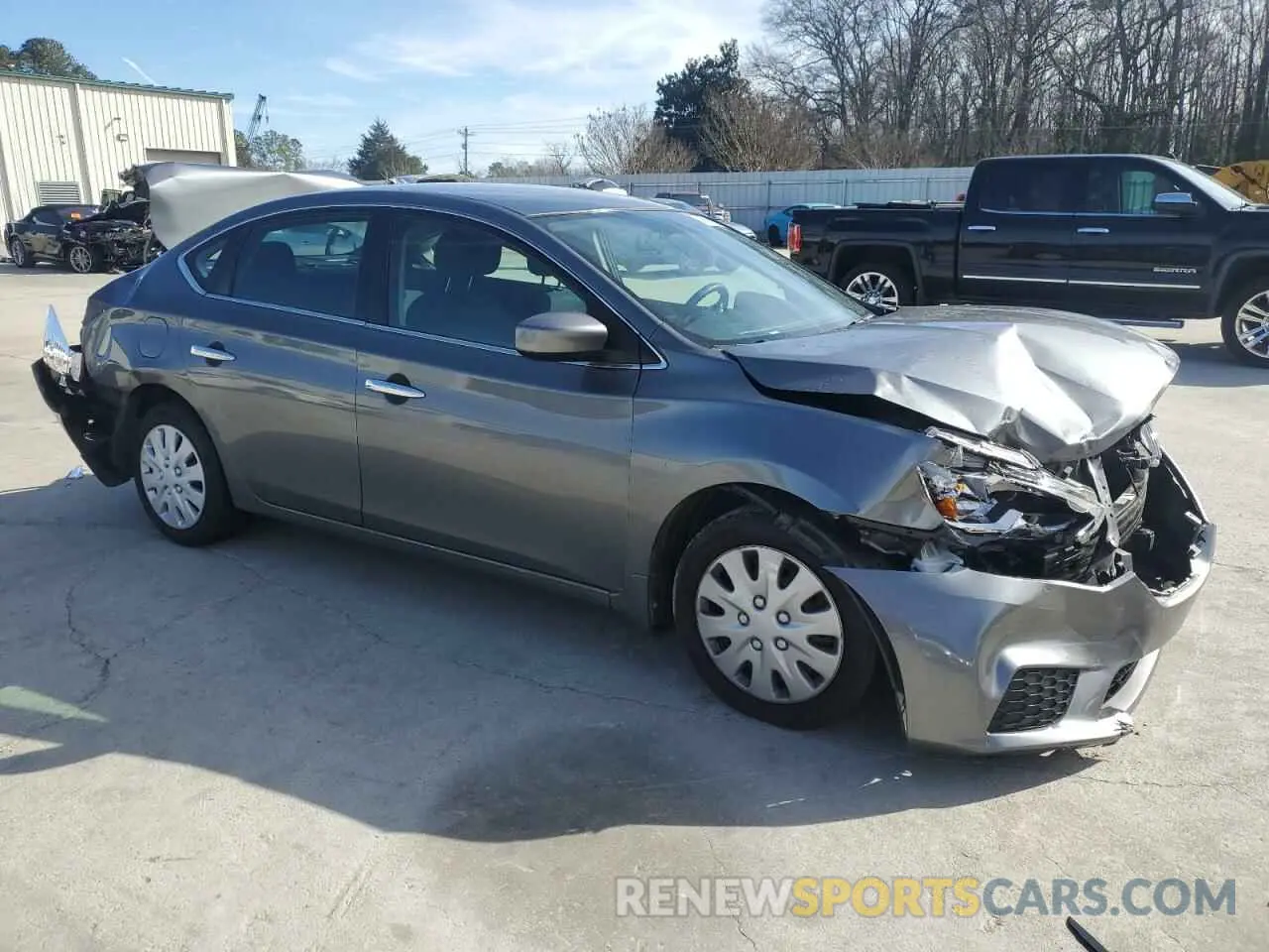 4 Photograph of a damaged car 3N1AB7AP8KY323212 NISSAN SENTRA 2019