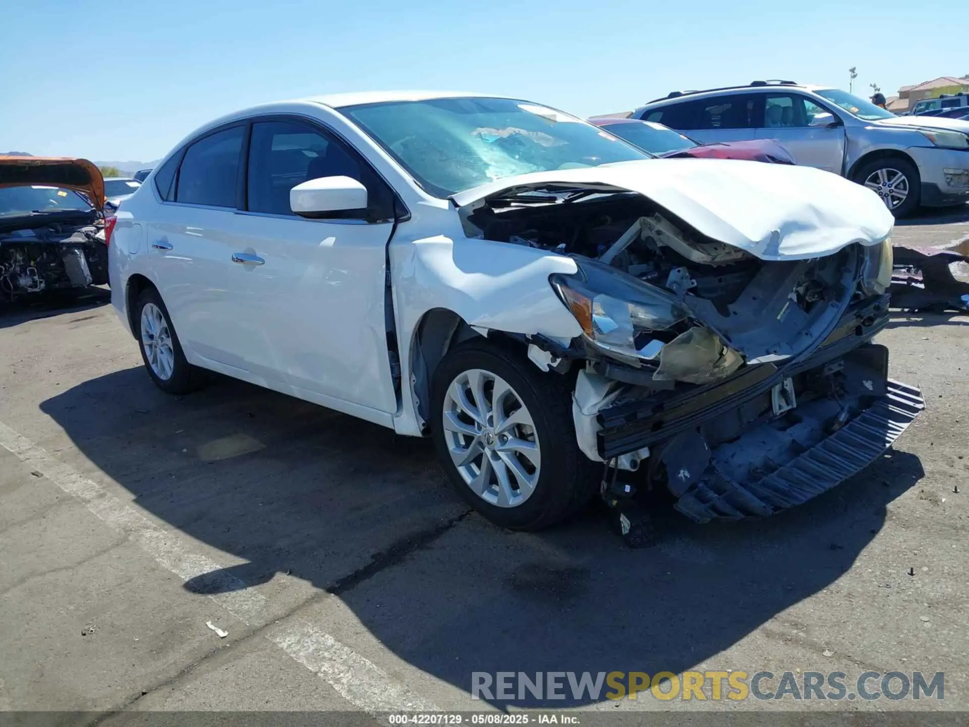 1 Photograph of a damaged car 3N1AB7AP8KY323629 NISSAN SENTRA 2019