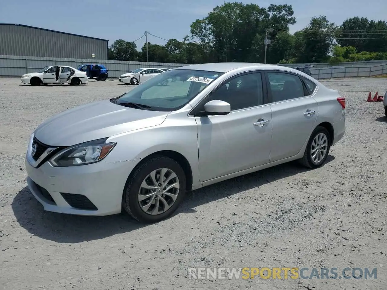 1 Photograph of a damaged car 3N1AB7AP8KY324439 NISSAN SENTRA 2019