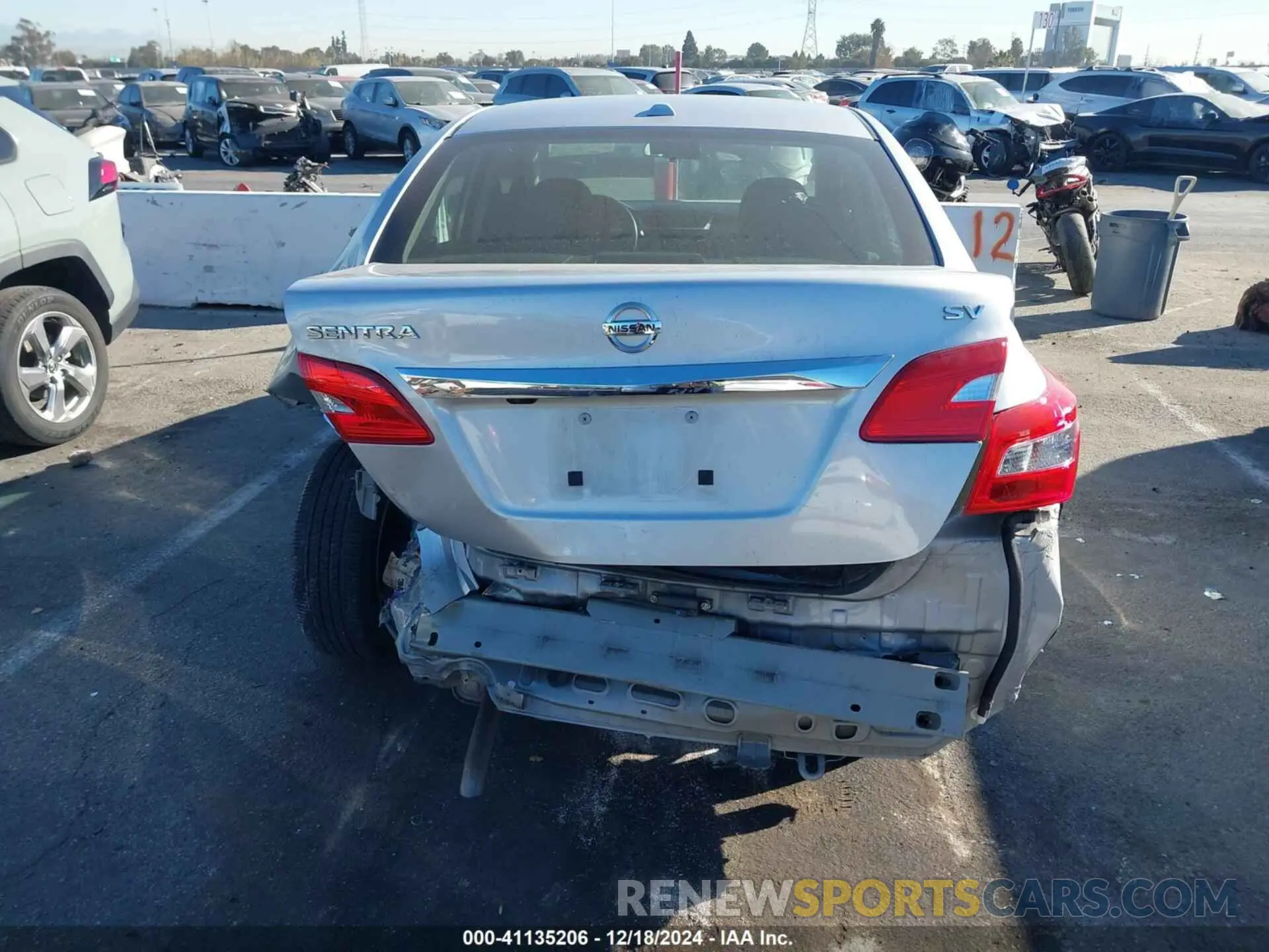 16 Photograph of a damaged car 3N1AB7AP8KY326093 NISSAN SENTRA 2019