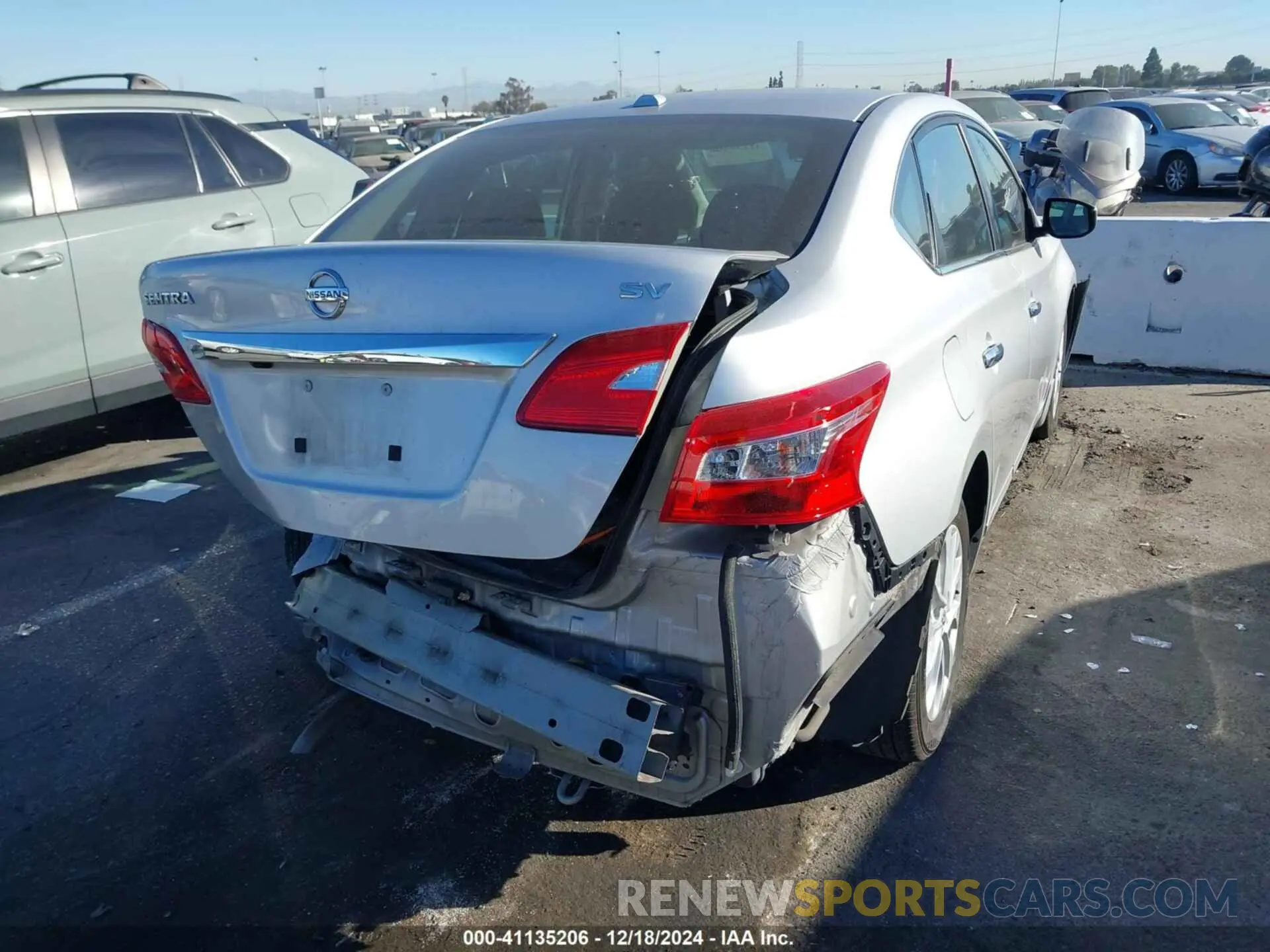 4 Photograph of a damaged car 3N1AB7AP8KY326093 NISSAN SENTRA 2019