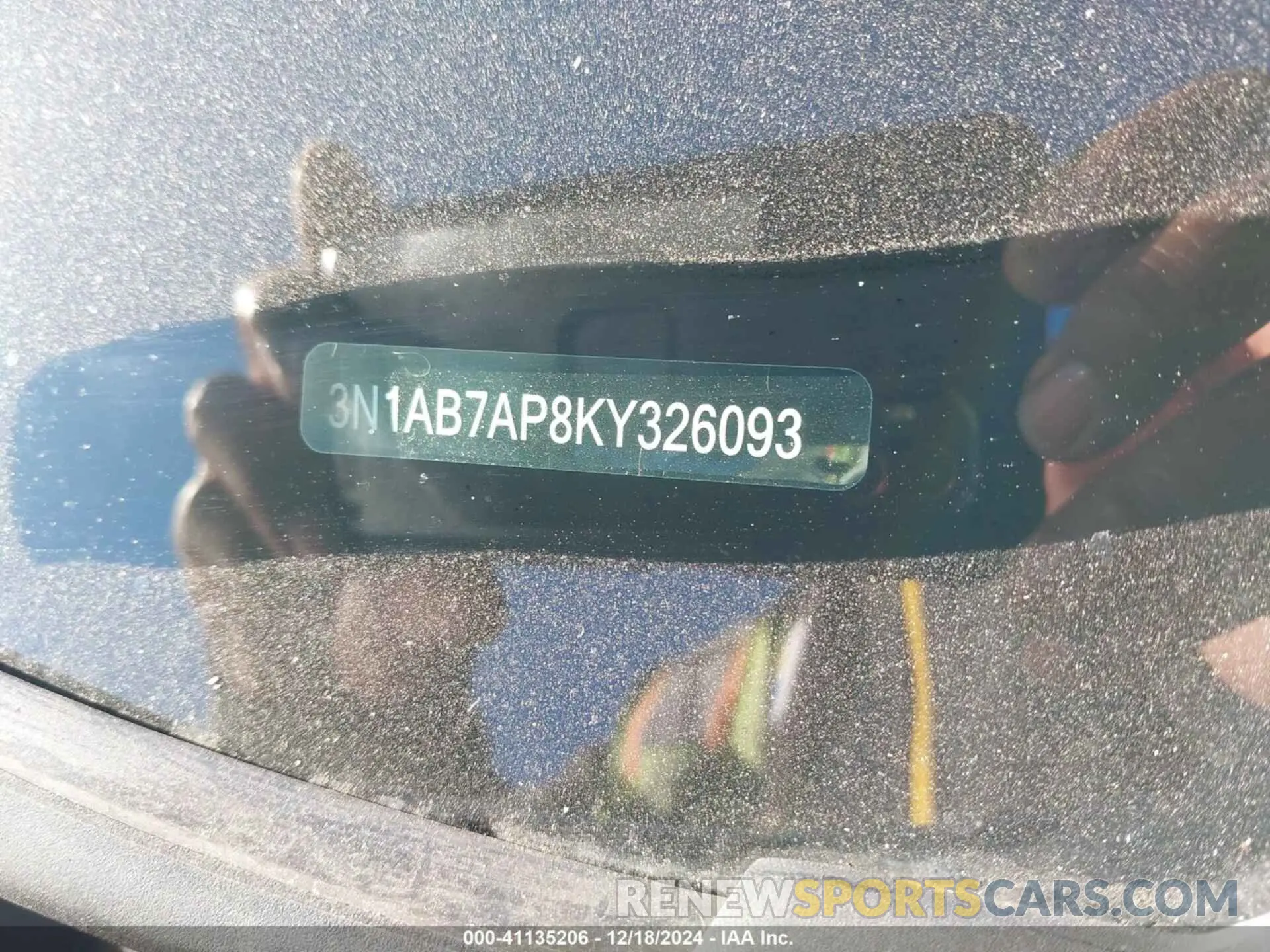 9 Photograph of a damaged car 3N1AB7AP8KY326093 NISSAN SENTRA 2019