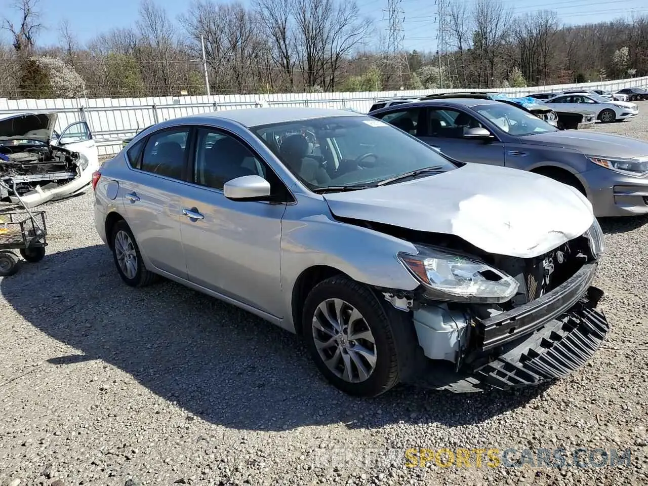 4 Photograph of a damaged car 3N1AB7AP8KY326935 NISSAN SENTRA 2019