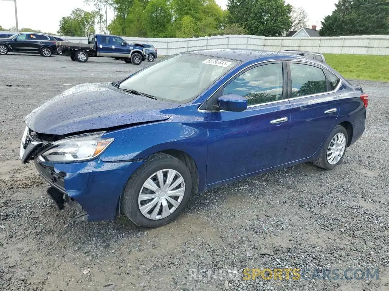 1 Photograph of a damaged car 3N1AB7AP8KY332881 NISSAN SENTRA 2019