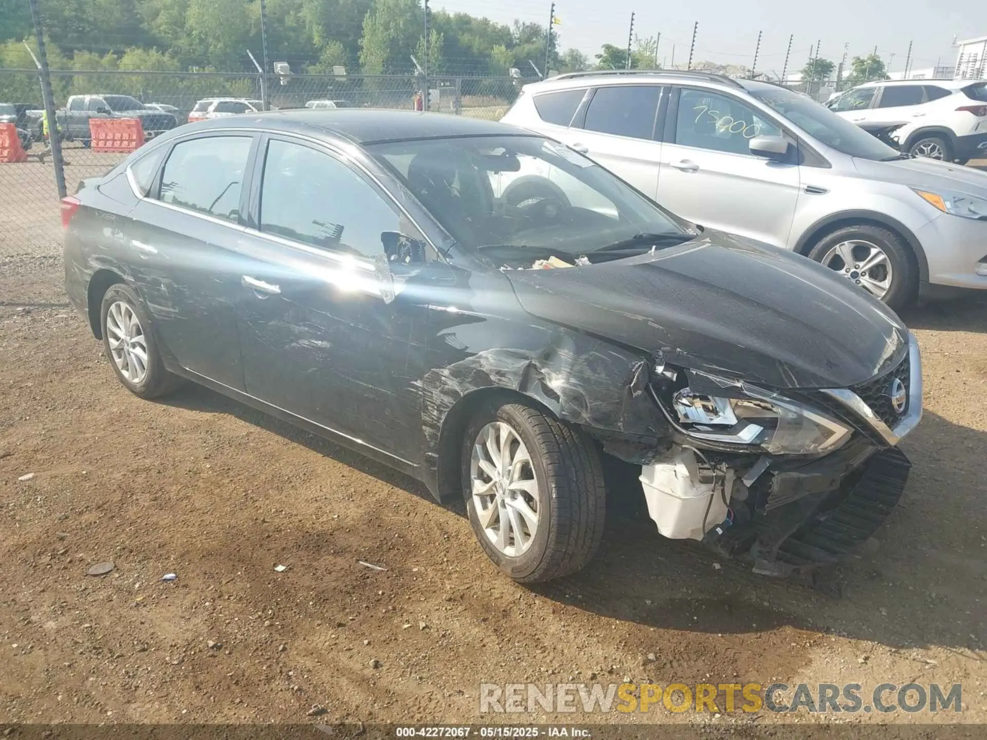 1 Photograph of a damaged car 3N1AB7AP8KY334372 NISSAN SENTRA 2019