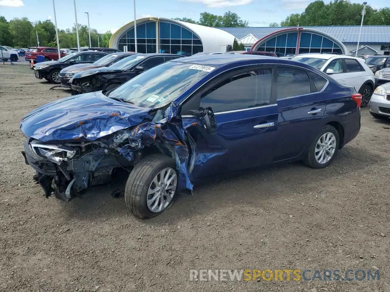 1 Photograph of a damaged car 3N1AB7AP8KY335652 NISSAN SENTRA 2019