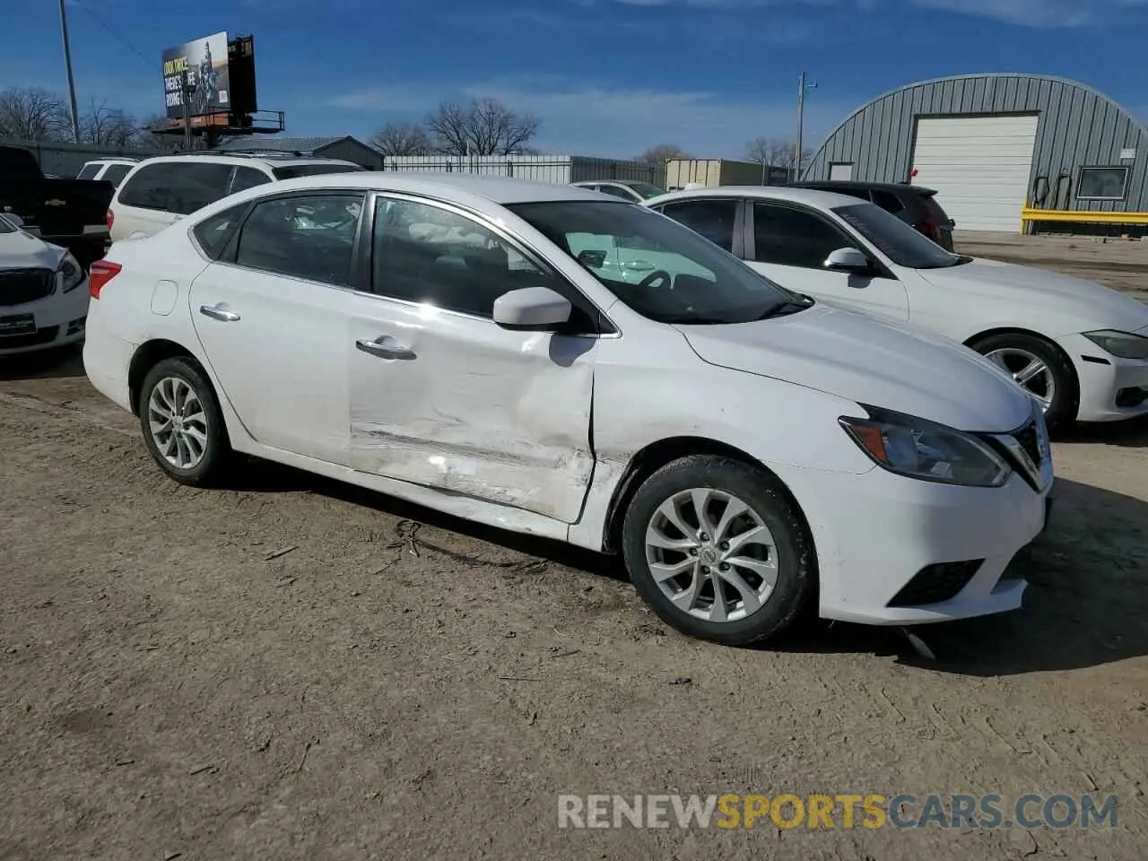 4 Photograph of a damaged car 3N1AB7AP8KY347302 NISSAN SENTRA 2019