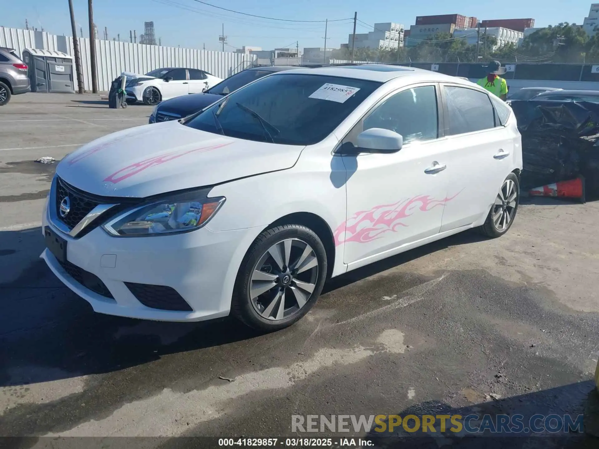 2 Photograph of a damaged car 3N1AB7AP8KY351365 NISSAN SENTRA 2019