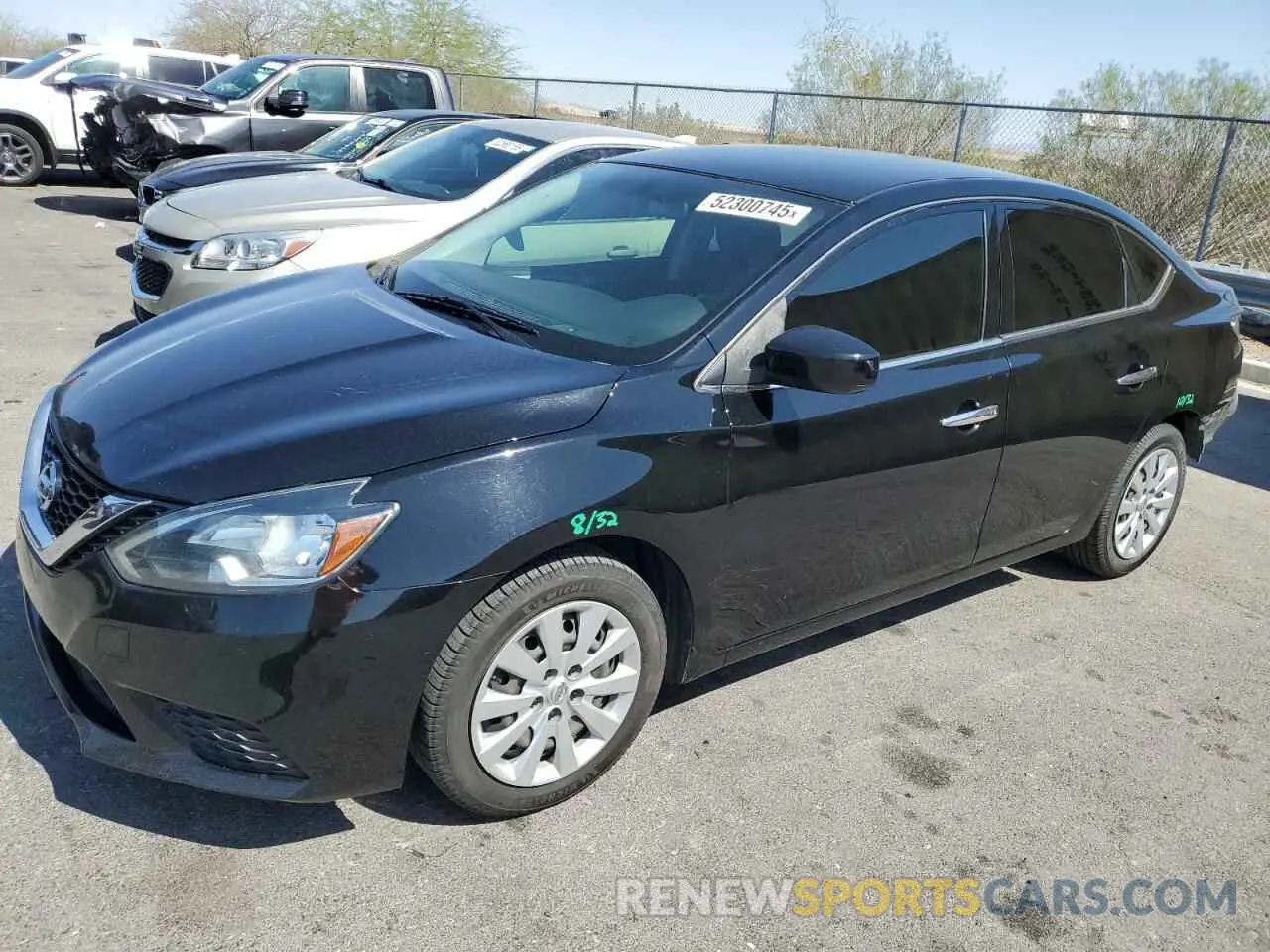 1 Photograph of a damaged car 3N1AB7AP8KY351561 NISSAN SENTRA 2019
