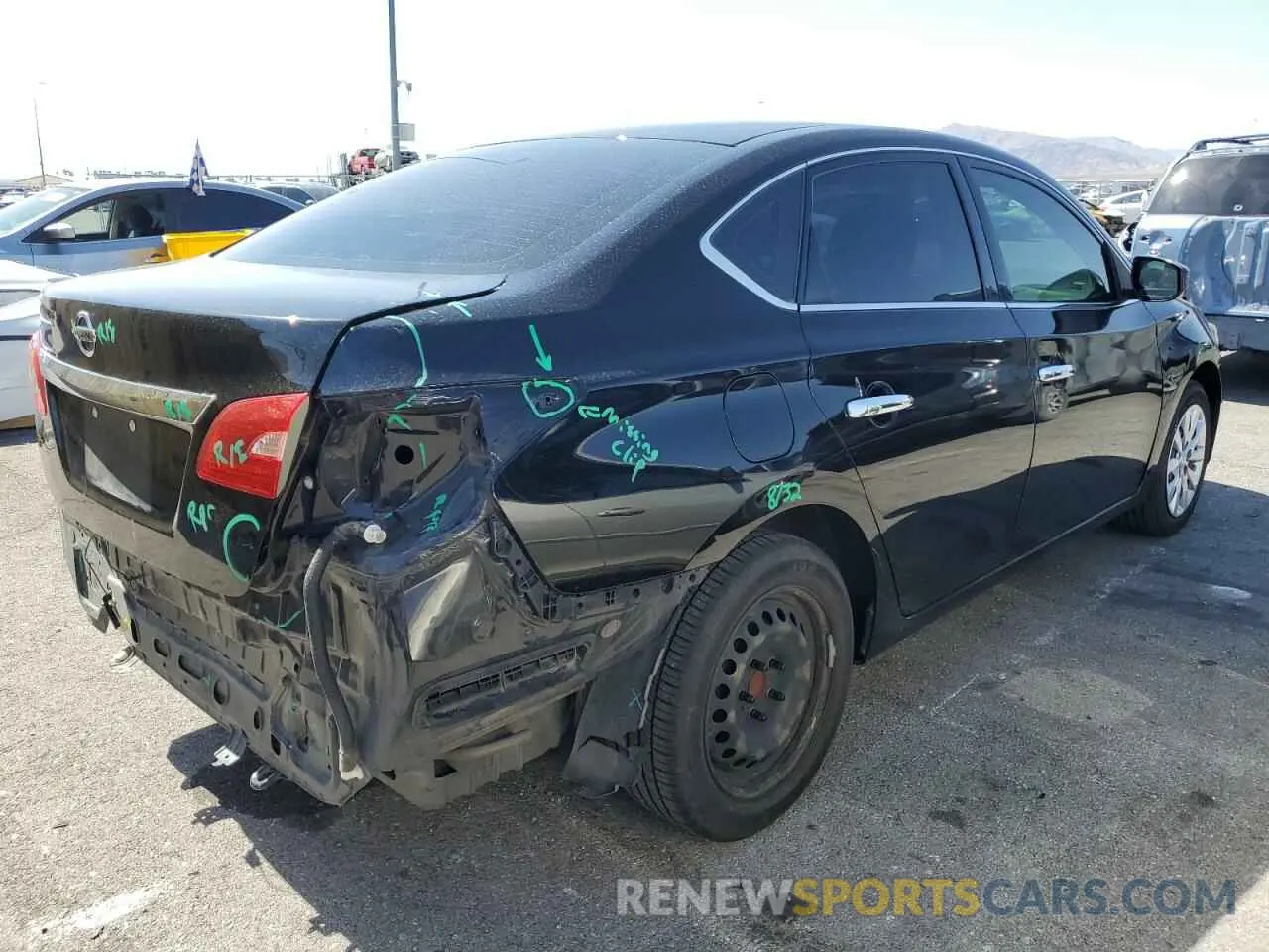 3 Photograph of a damaged car 3N1AB7AP8KY351561 NISSAN SENTRA 2019