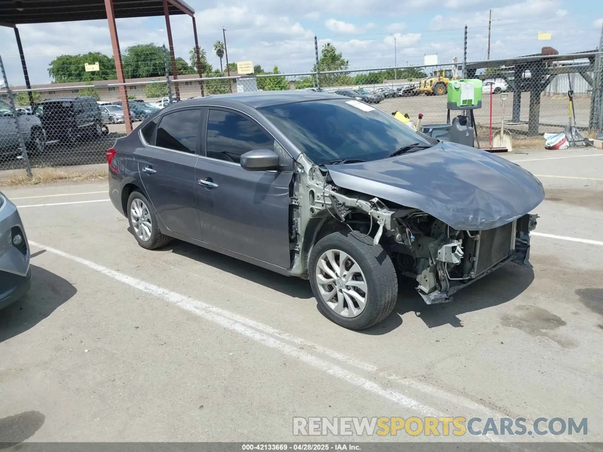 1 Photograph of a damaged car 3N1AB7AP8KY354976 NISSAN SENTRA 2019