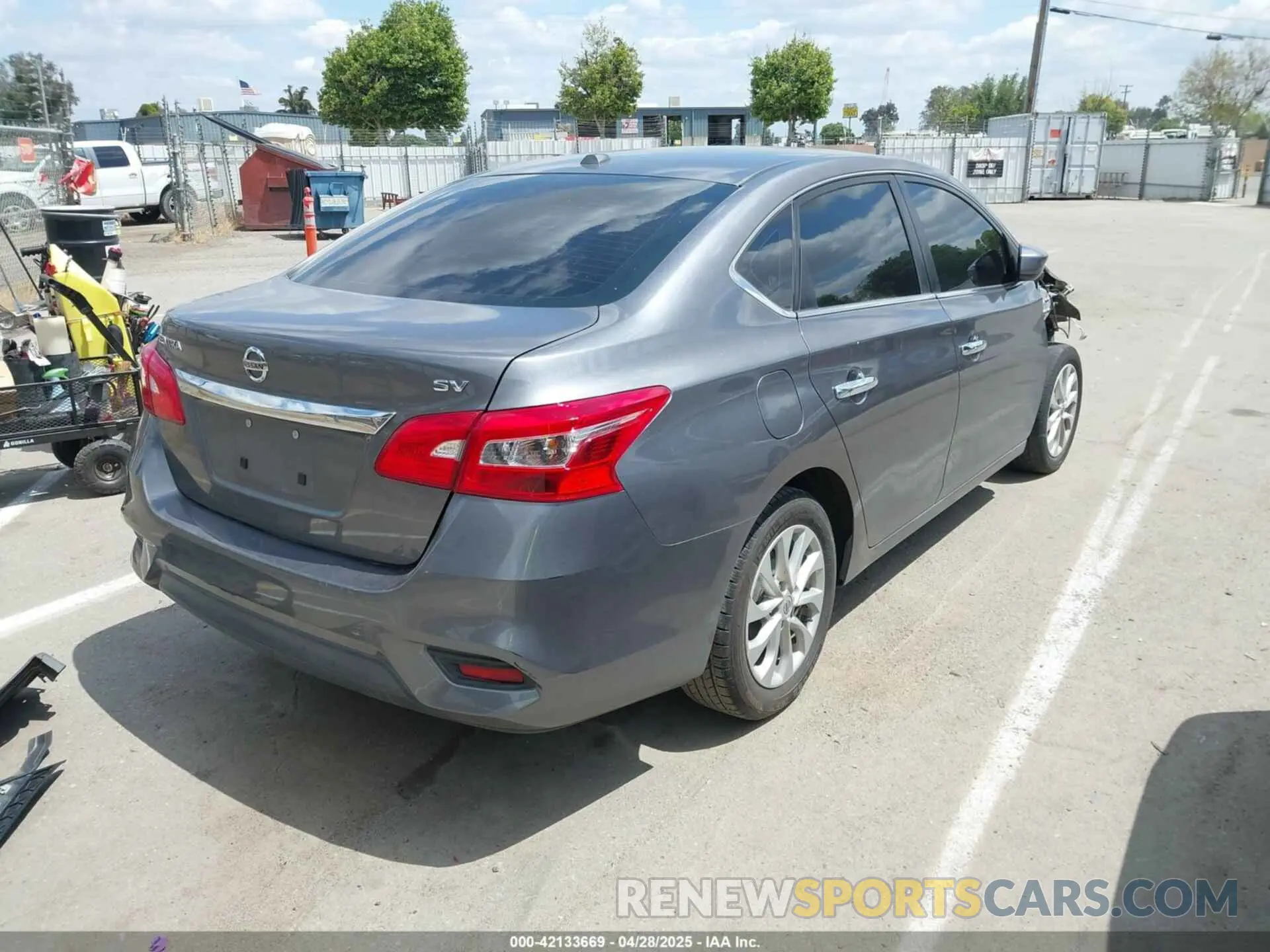 4 Photograph of a damaged car 3N1AB7AP8KY354976 NISSAN SENTRA 2019