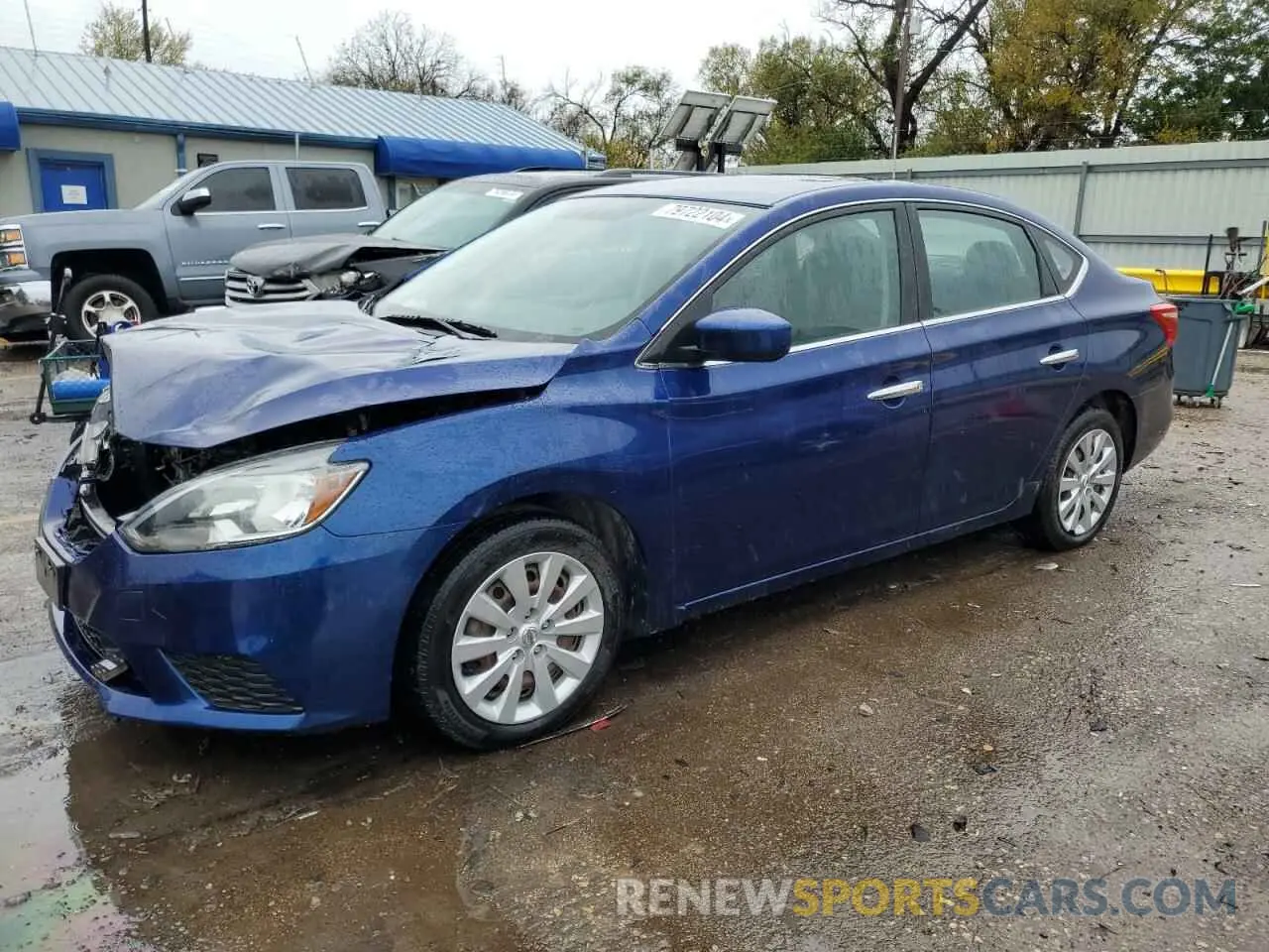 1 Photograph of a damaged car 3N1AB7AP8KY368277 NISSAN SENTRA 2019