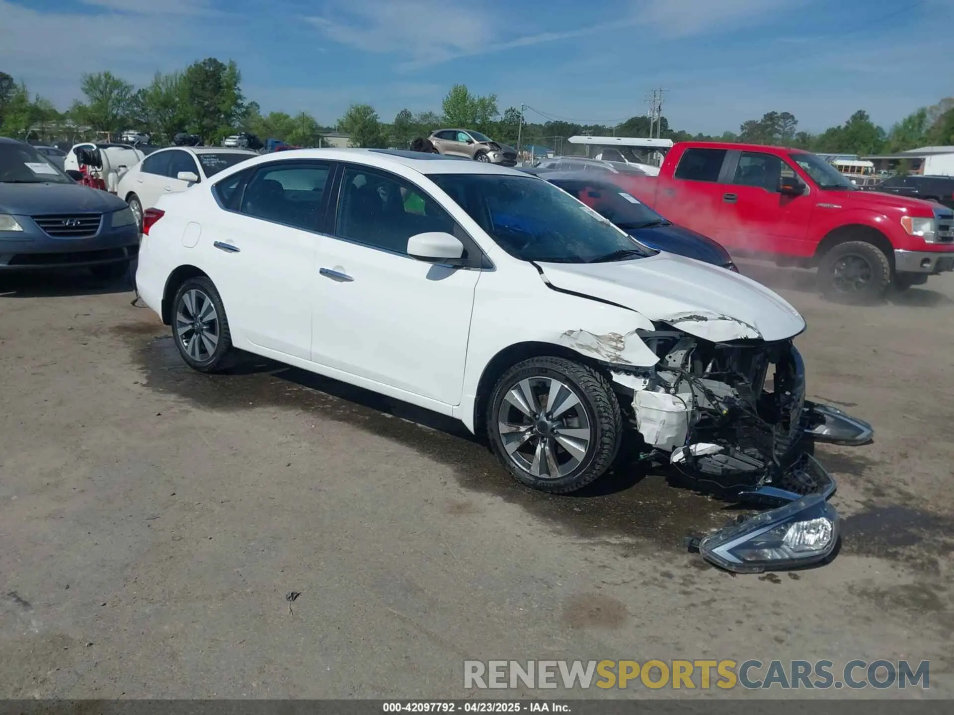 1 Photograph of a damaged car 3N1AB7AP8KY370532 NISSAN SENTRA 2019