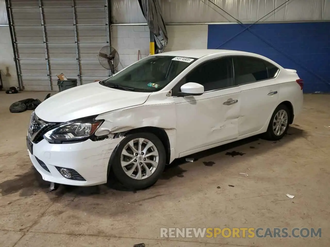 1 Photograph of a damaged car 3N1AB7AP8KY371146 NISSAN SENTRA 2019