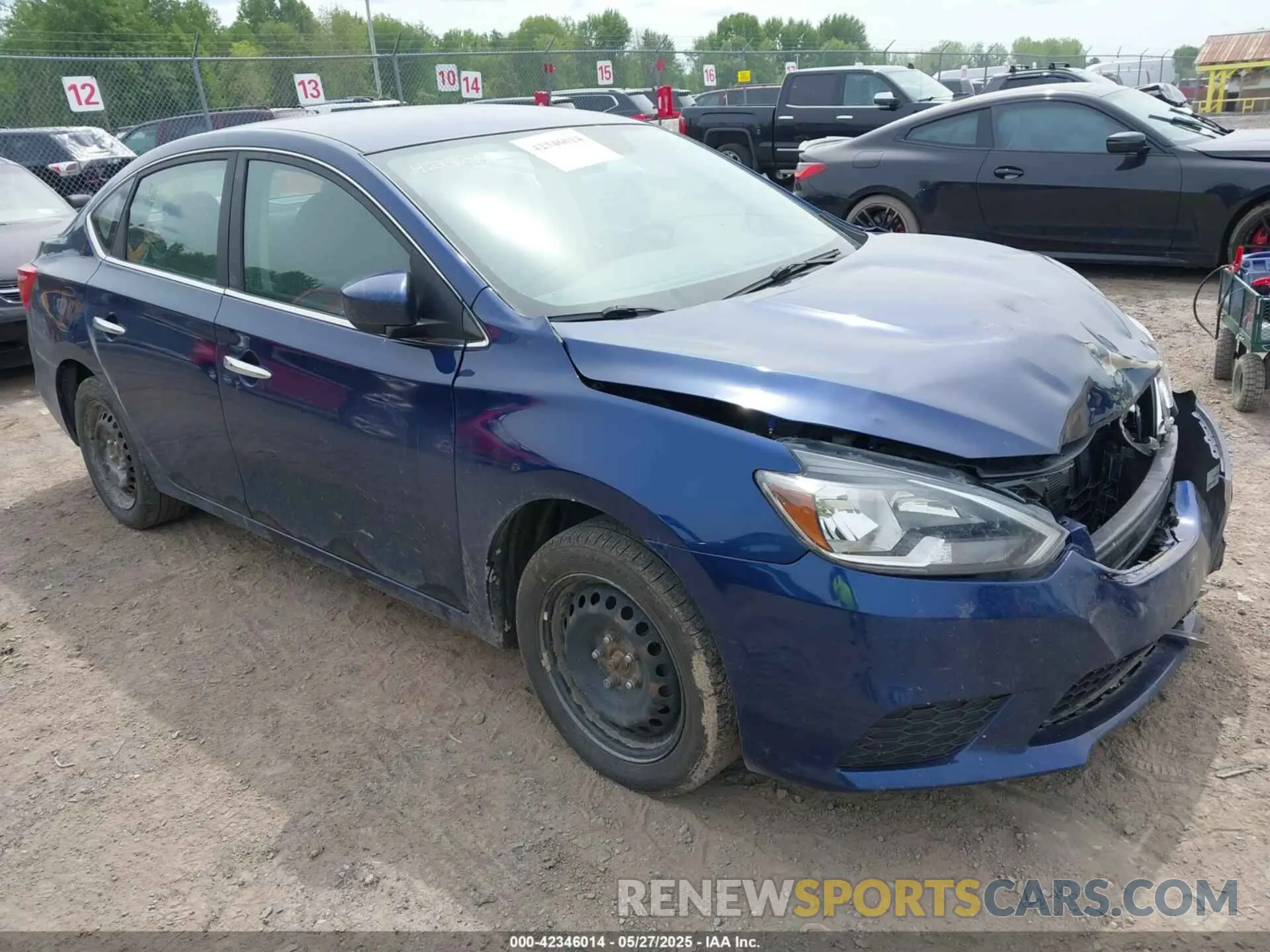 1 Photograph of a damaged car 3N1AB7AP8KY372331 NISSAN SENTRA 2019