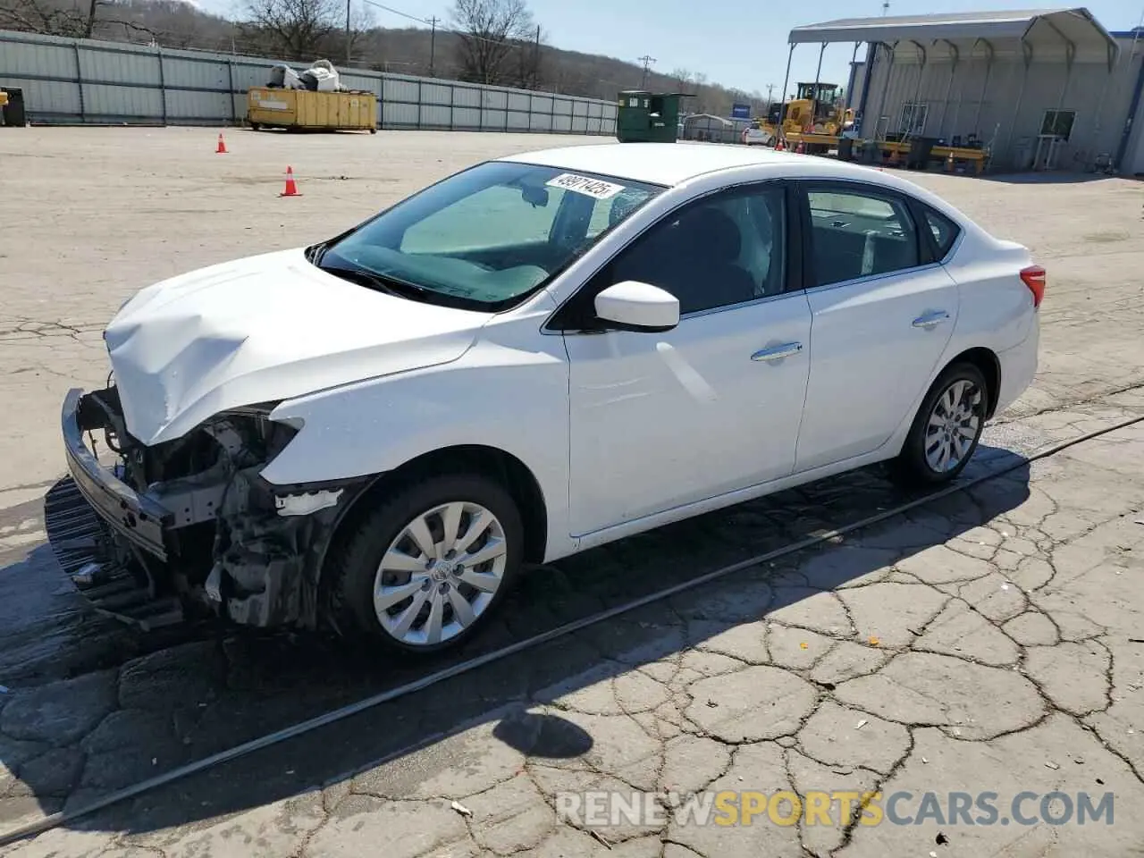 1 Photograph of a damaged car 3N1AB7AP8KY379392 NISSAN SENTRA 2019