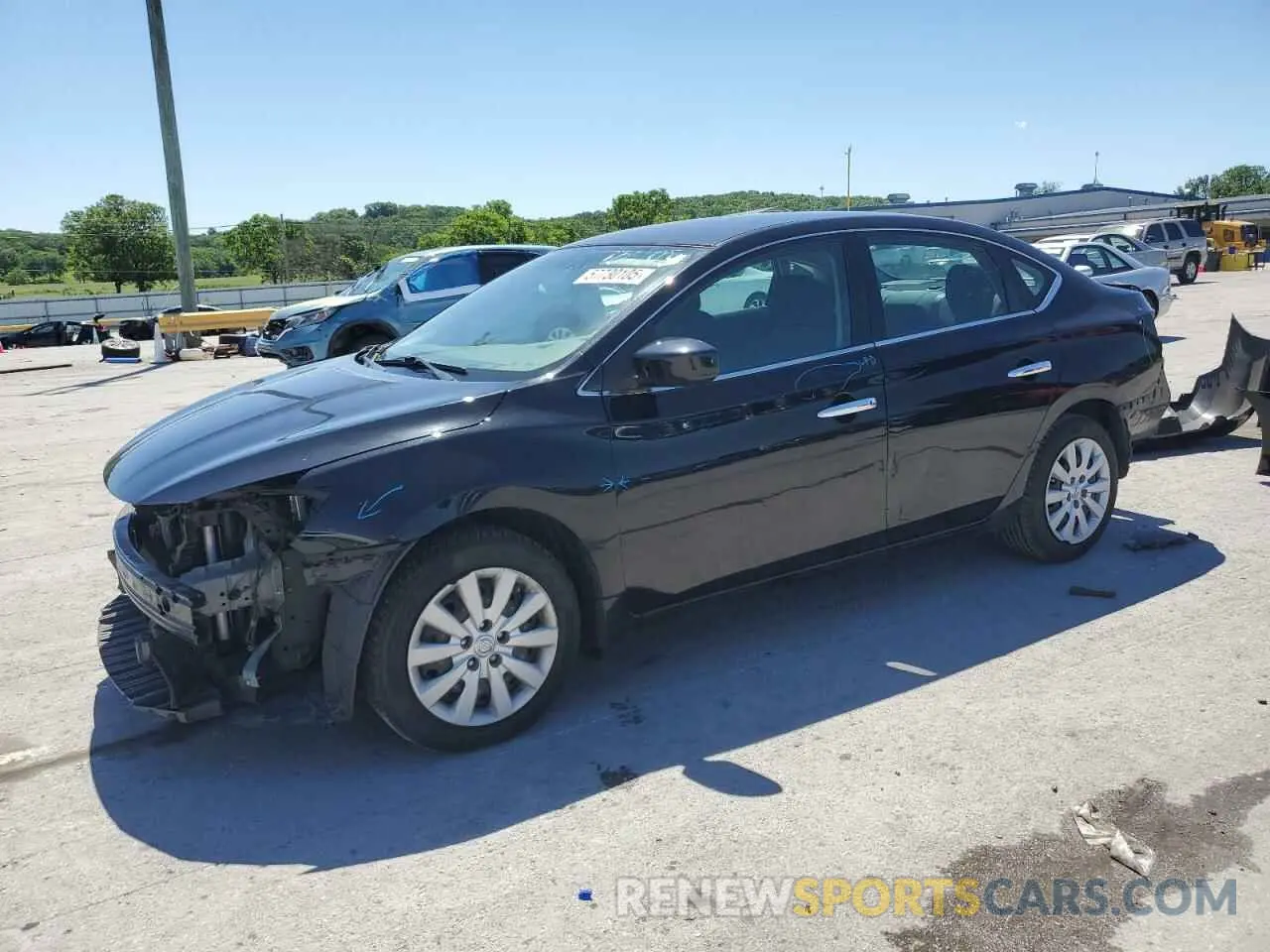 1 Photograph of a damaged car 3N1AB7AP8KY380901 NISSAN SENTRA 2019