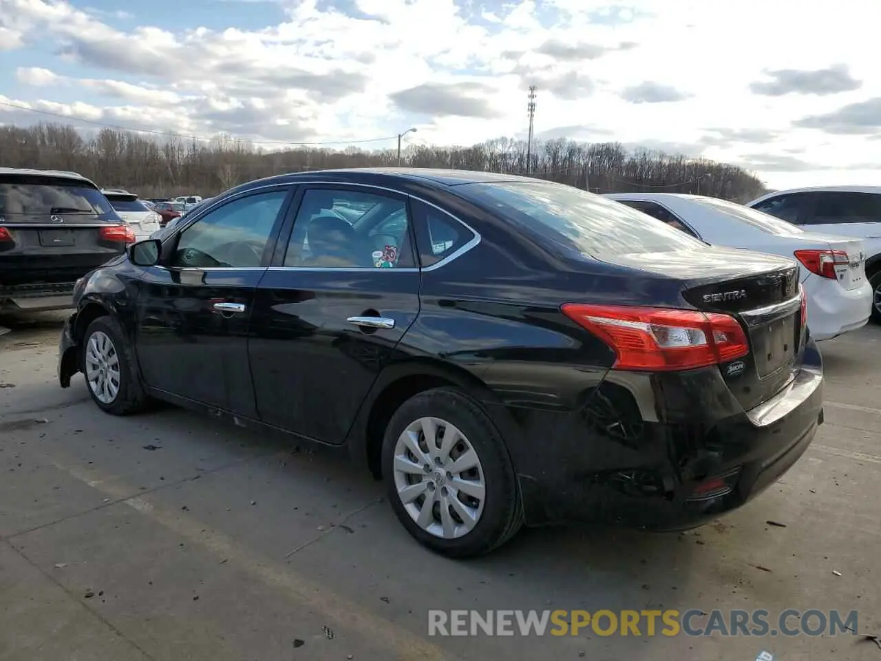 2 Photograph of a damaged car 3N1AB7AP8KY389405 NISSAN SENTRA 2019