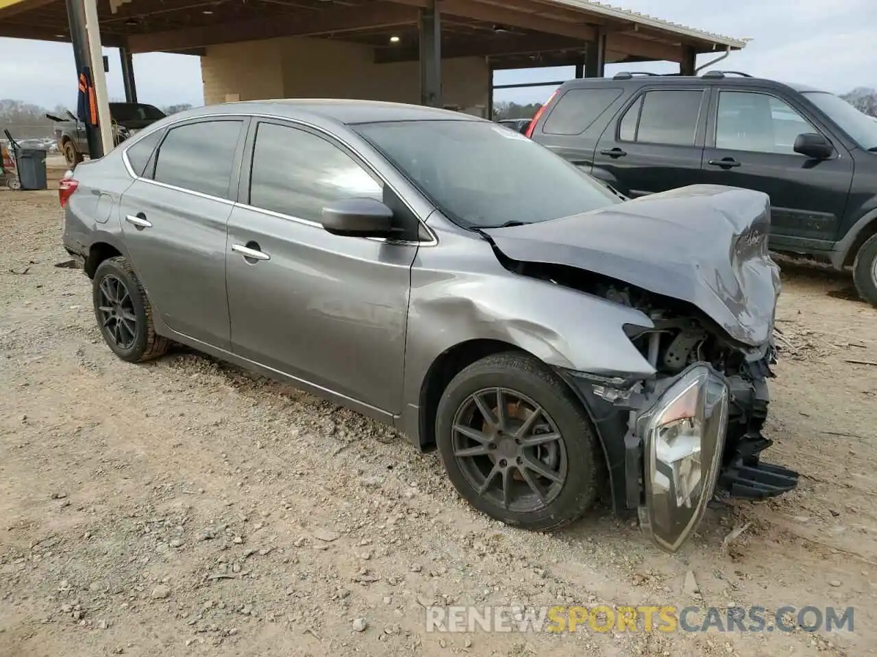 4 Photograph of a damaged car 3N1AB7AP8KY397682 NISSAN SENTRA 2019