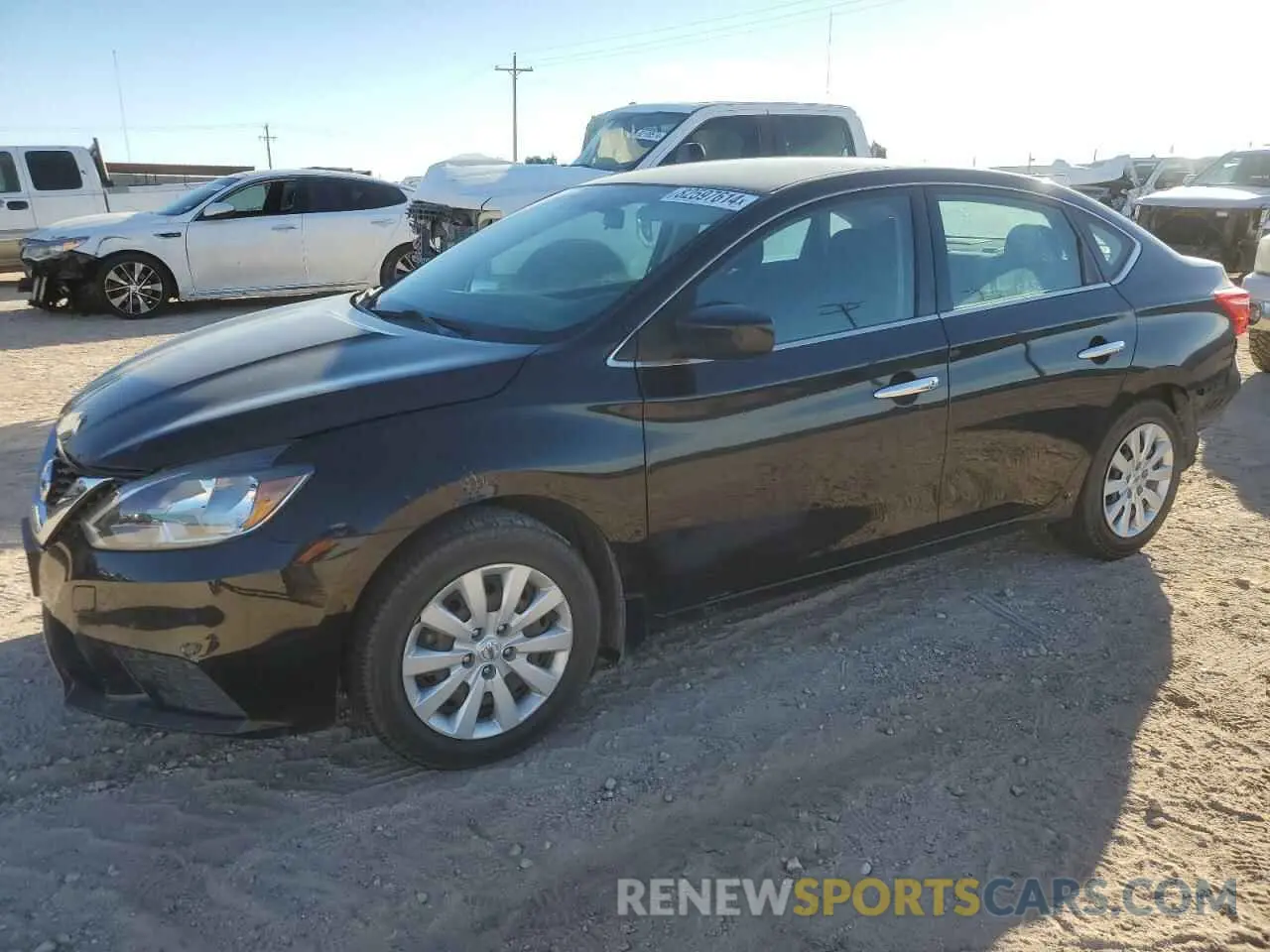 1 Photograph of a damaged car 3N1AB7AP8KY401679 NISSAN SENTRA 2019