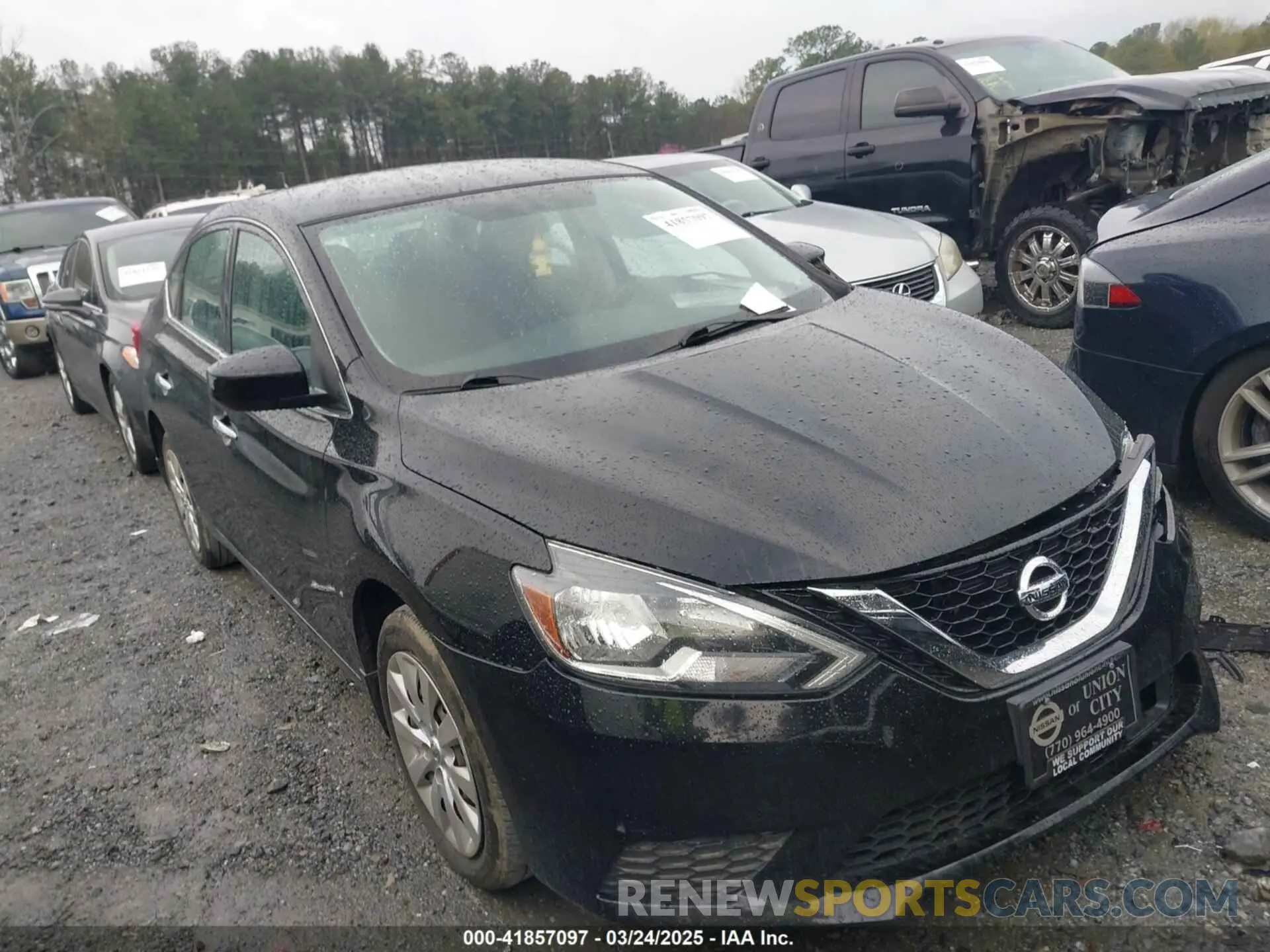 1 Photograph of a damaged car 3N1AB7AP8KY413749 NISSAN SENTRA 2019