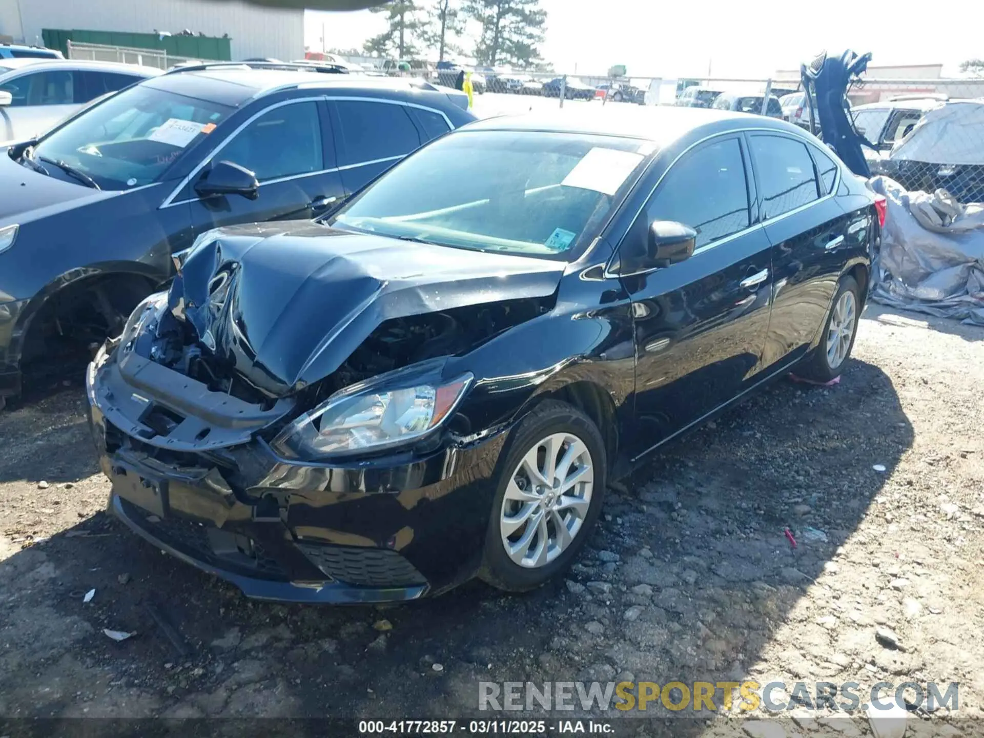 2 Photograph of a damaged car 3N1AB7AP8KY415002 NISSAN SENTRA 2019