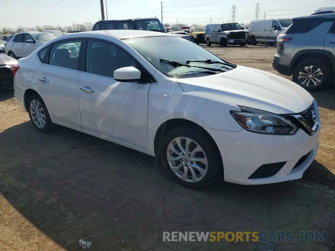 4 Photograph of a damaged car 3N1AB7AP8KY416988 NISSAN SENTRA 2019