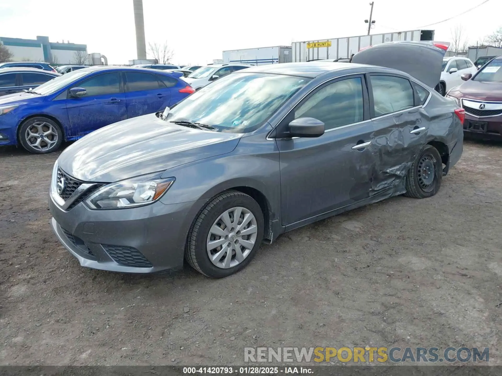 2 Photograph of a damaged car 3N1AB7AP8KY418028 NISSAN SENTRA 2019