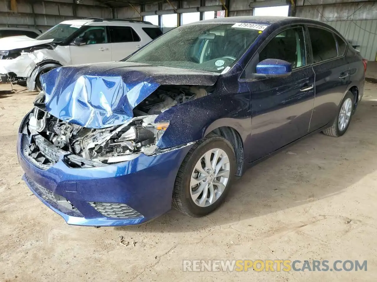 1 Photograph of a damaged car 3N1AB7AP8KY422113 NISSAN SENTRA 2019